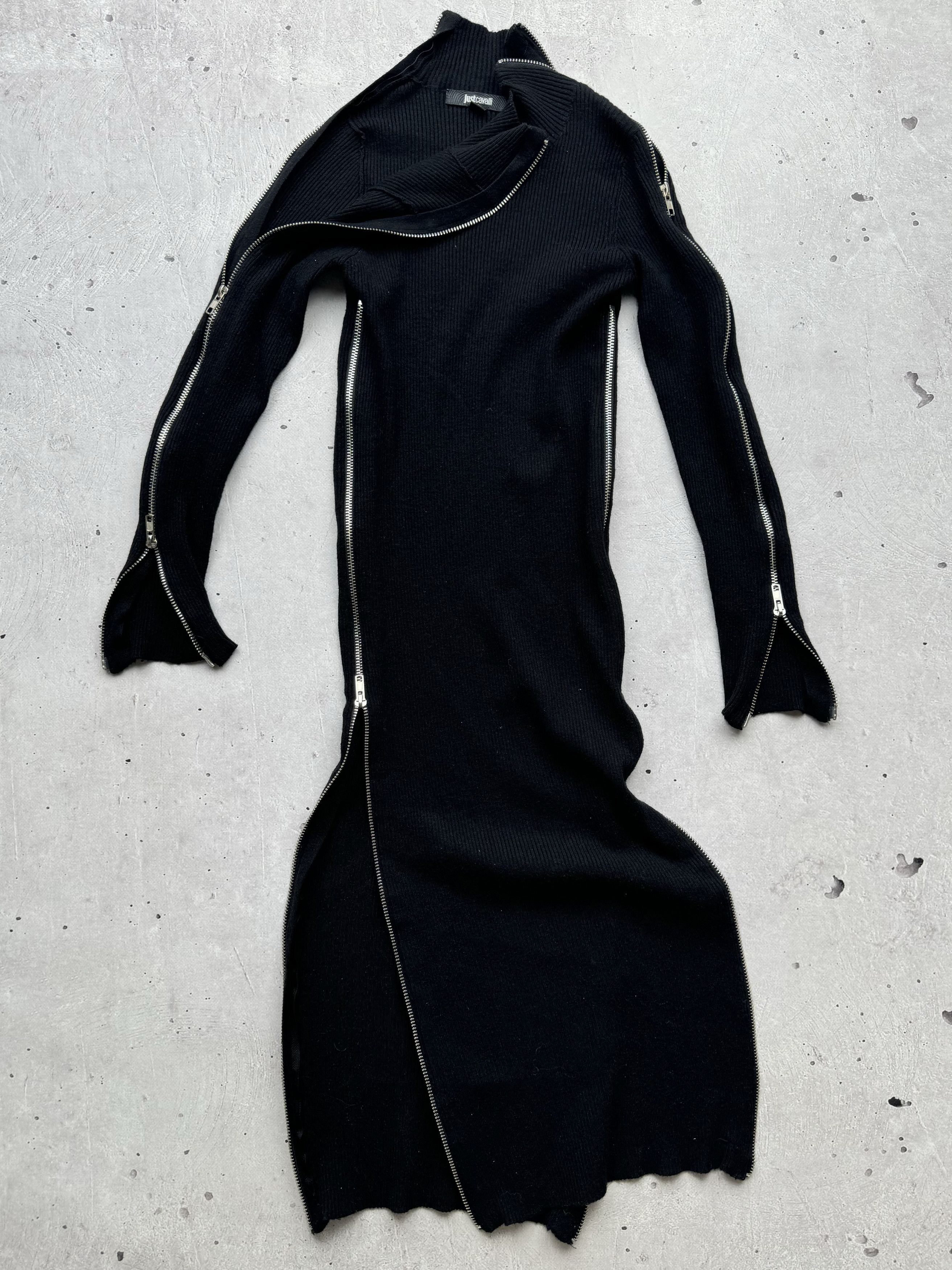 Just Cavalli Just Cavalli Vintage Multi Zipped Amazing Midi Dress Size XS / US 0-2 / IT 36-38 - 1 Thumbnail