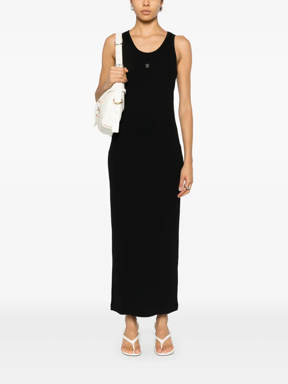 Givenchy o1n1vont0326 4g Plaque Midi Dress in Black Size S / US 4 / IT 40 - 5 Thumbnail