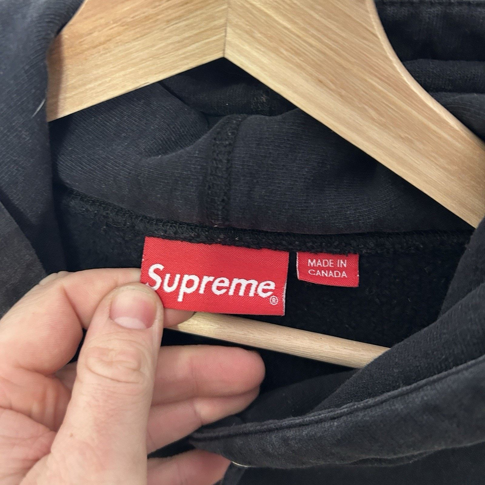 Supreme Supreme Street Hype Patch Sleeve Pullover Hoodie “Black” Size US M / EU 48-50 / 2 - 11 Thumbnail