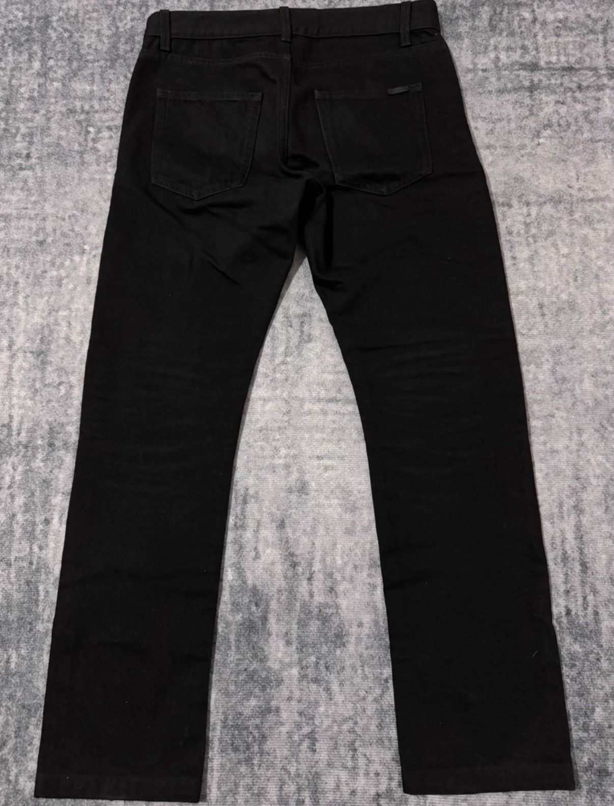 Saint Laurent Paris Saint Laurent (SLP) 21FW Black Basic Denim Jeans Size US 30 / EU 46 - 2 Thumbnail