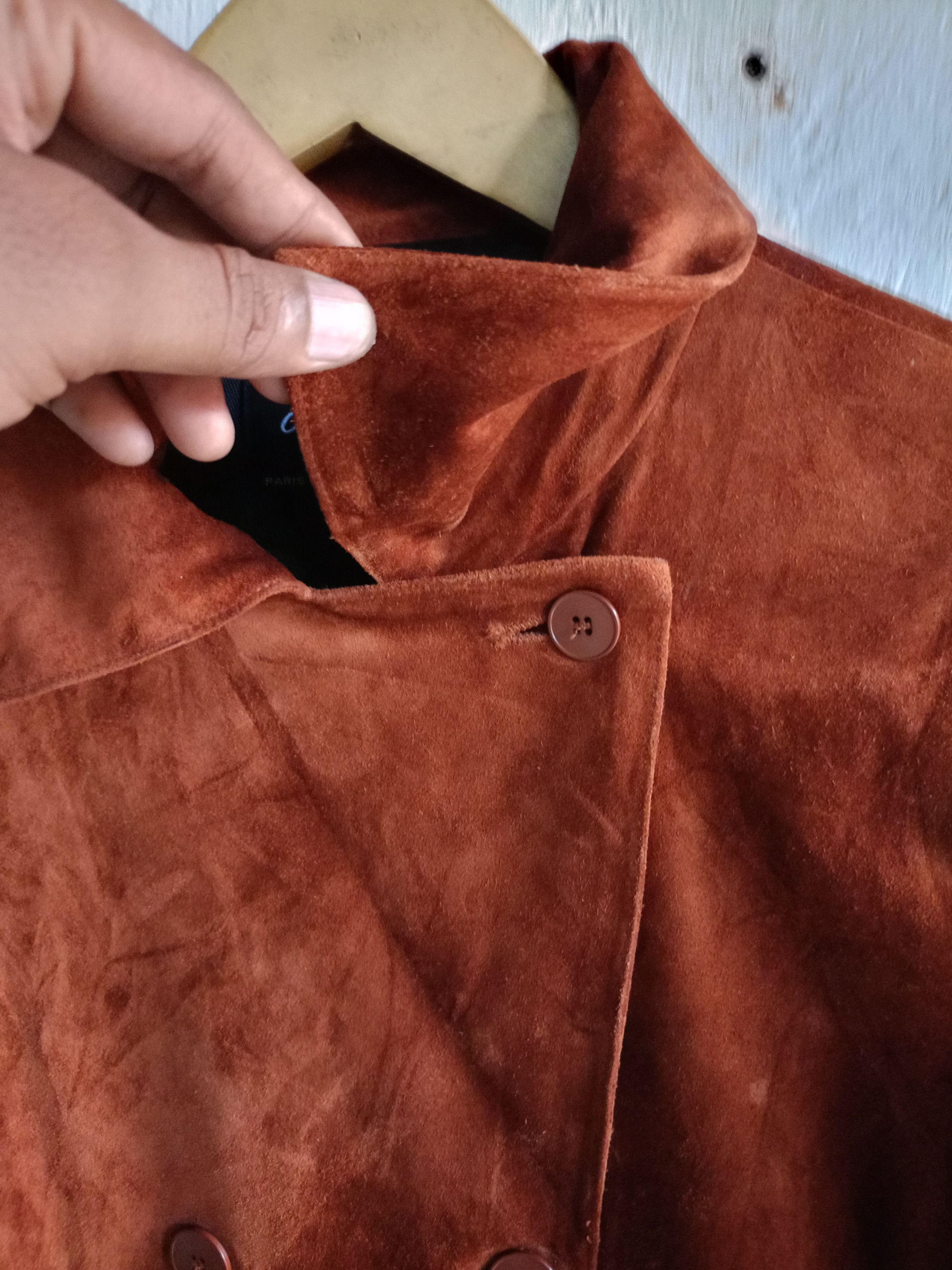 agnes b. agnes b coats suede leather jacket Size S / US 4 / IT 40 - 4 Thumbnail