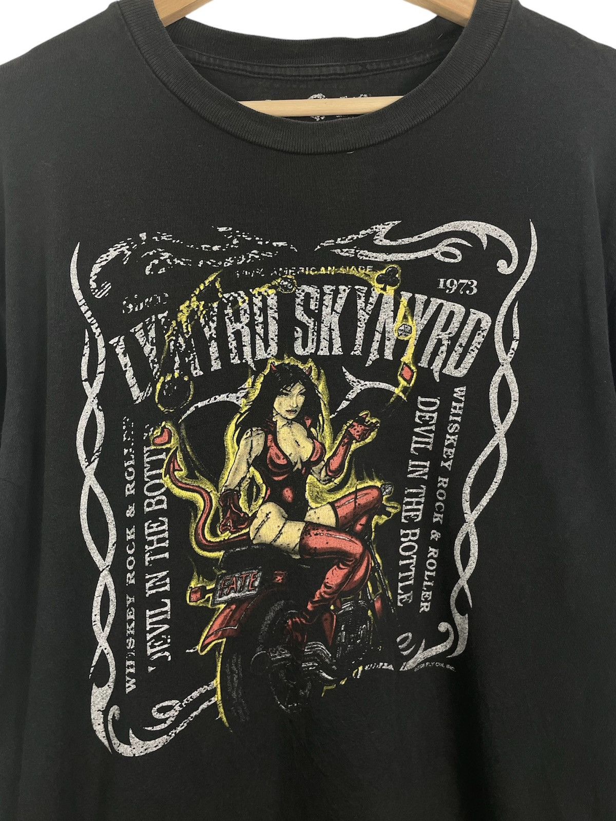 Band Tees × Vintage Liquid Blue Lynyrd Skynyrd Devil Layered Tee Size US L / EU 52-54 / 3 - 8 Thumbnail