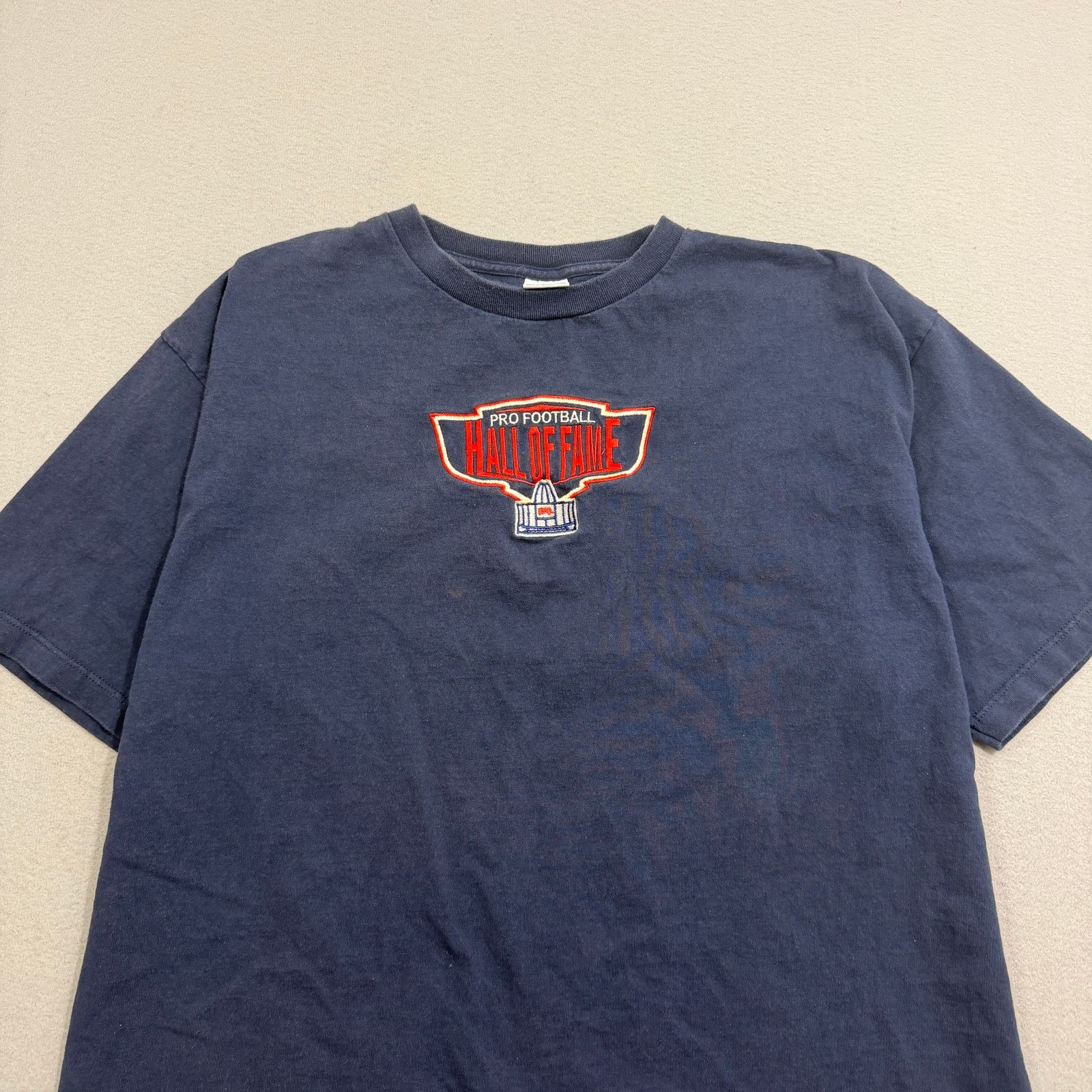 Vintage Vintage Pro Football Hall of Fame Shirt Men's XL Blue 90s Size US XL / EU 56 / 4 - 2 Thumbnail