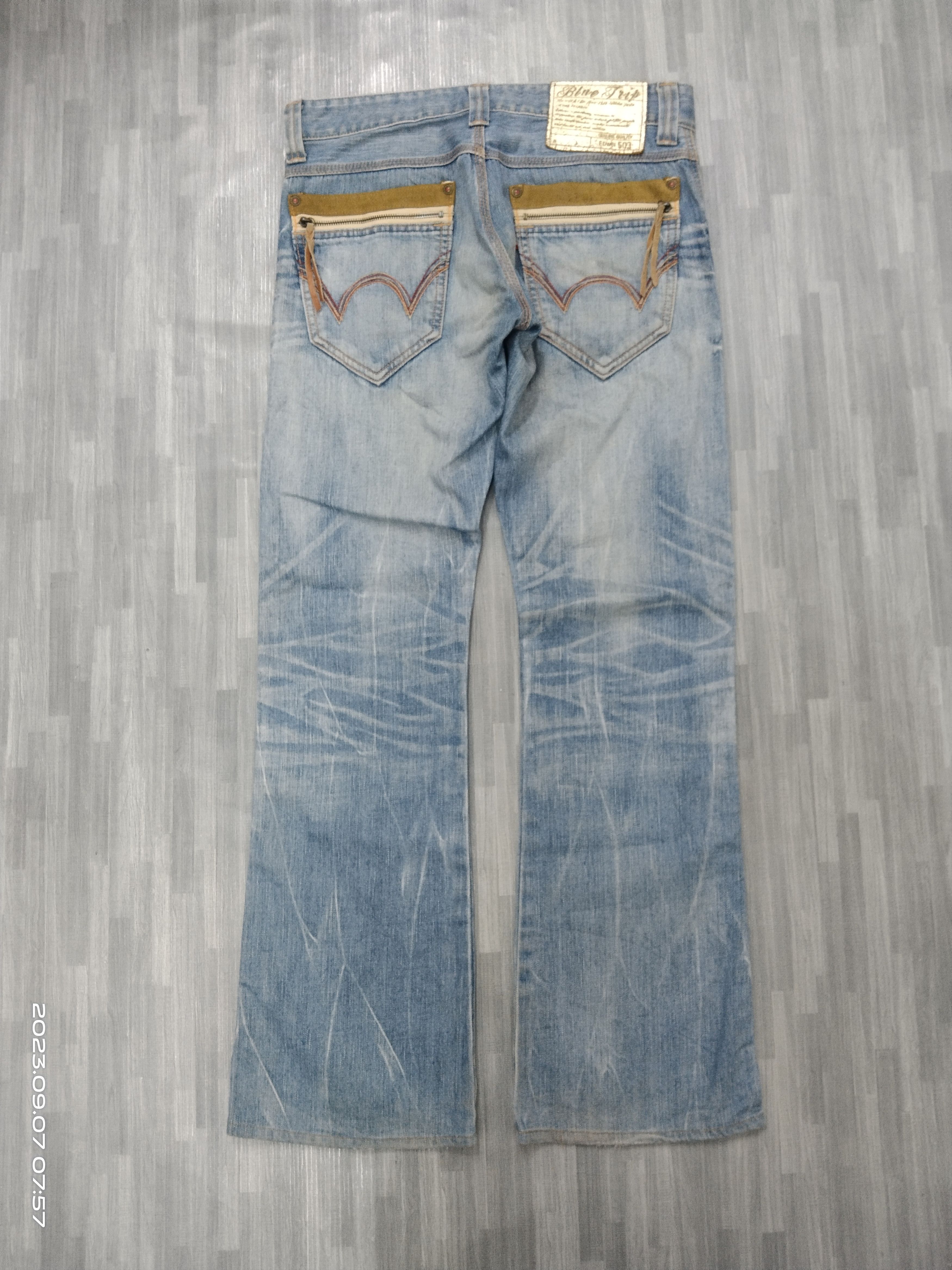 Edwin FLARE SICK EDWIN MADE IN JAPAN DENIM PANTS Size US 31 - 3 Thumbnail