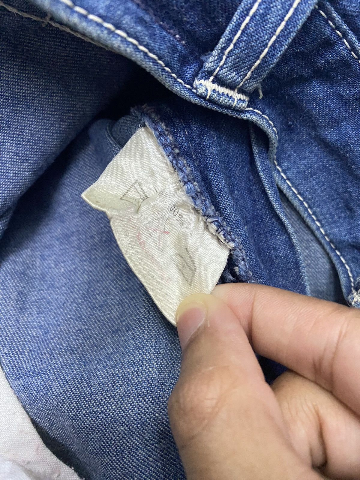 Japanese Brand 🔥WRANGLER 80s CARPENTER DENIM JEANS LOOSE Size US 29 - 9 Thumbnail