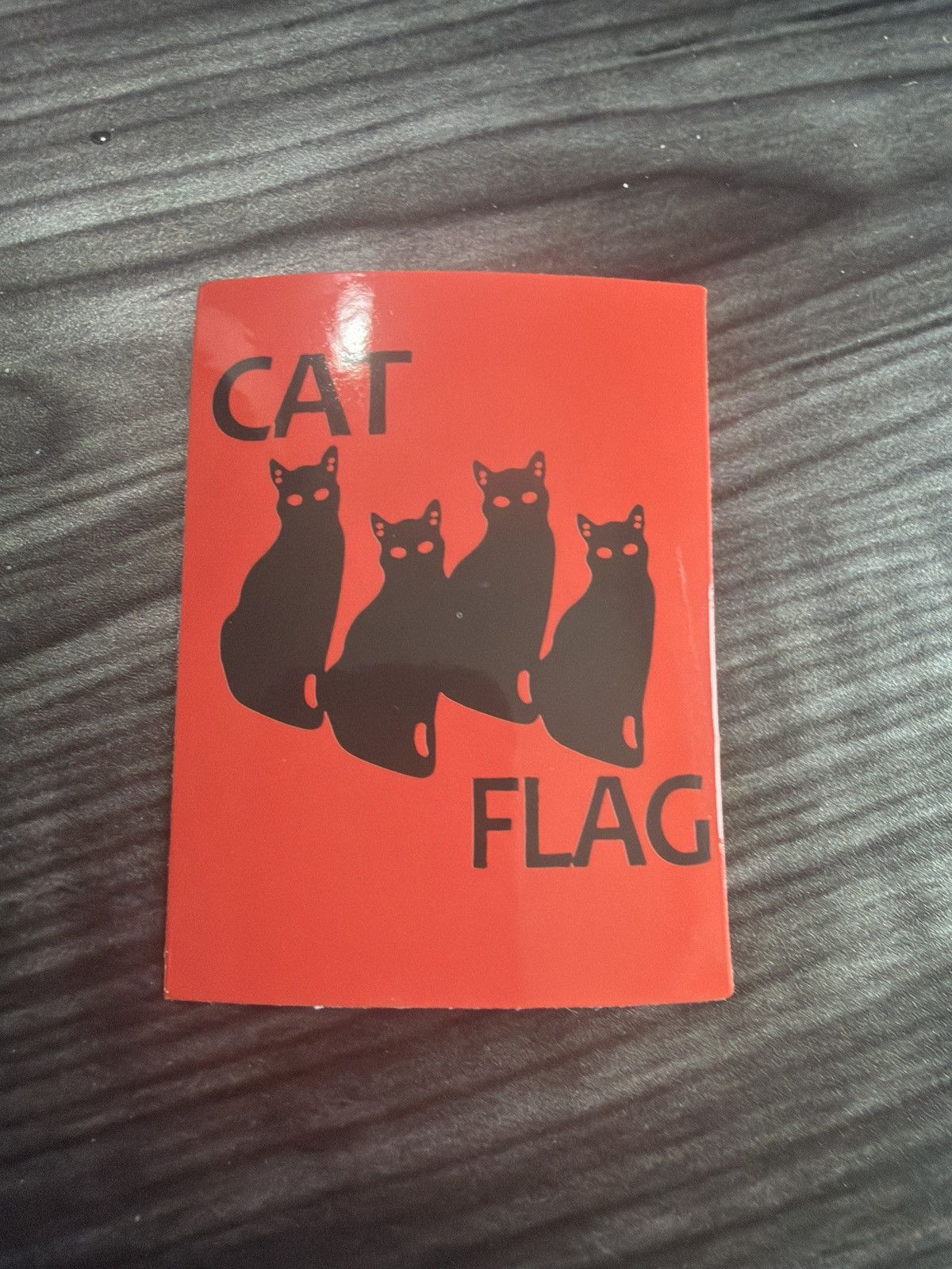 Hypebeast Cat Flag Sticker Size ONE SIZE - 1 Thumbnail