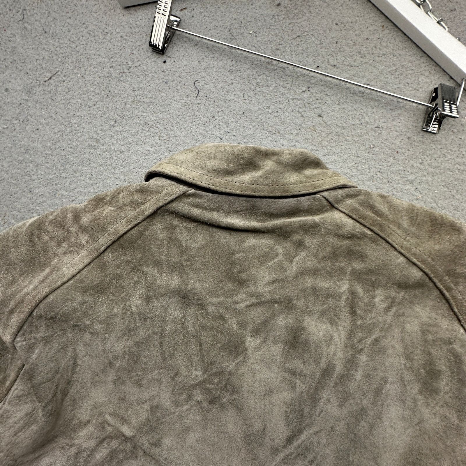 Other VTG Bermans Suede Leather Bomber Jacket Men Large Gray Lined Size US L / EU 52-54 / 3 - 7 Thumbnail