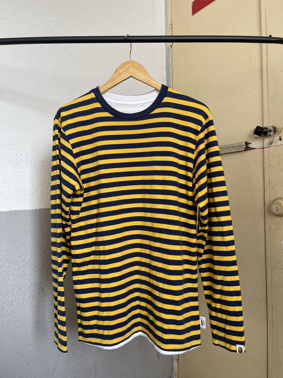 Bape Bape Stripe Reversible Longsleeve Shirt Size US M / EU 48-50 / 2 - 1 Thumbnail