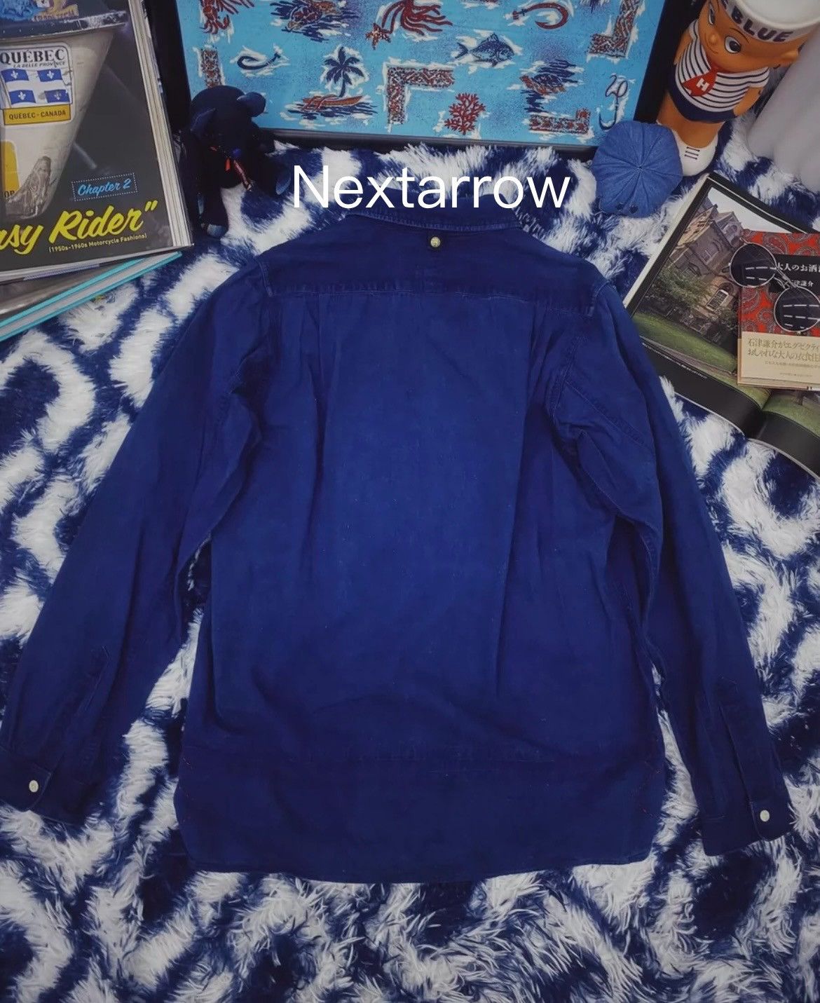 Visvim VisVim blue dye spiky shirt Size US M / EU 48-50 / 2 - 2 Thumbnail
