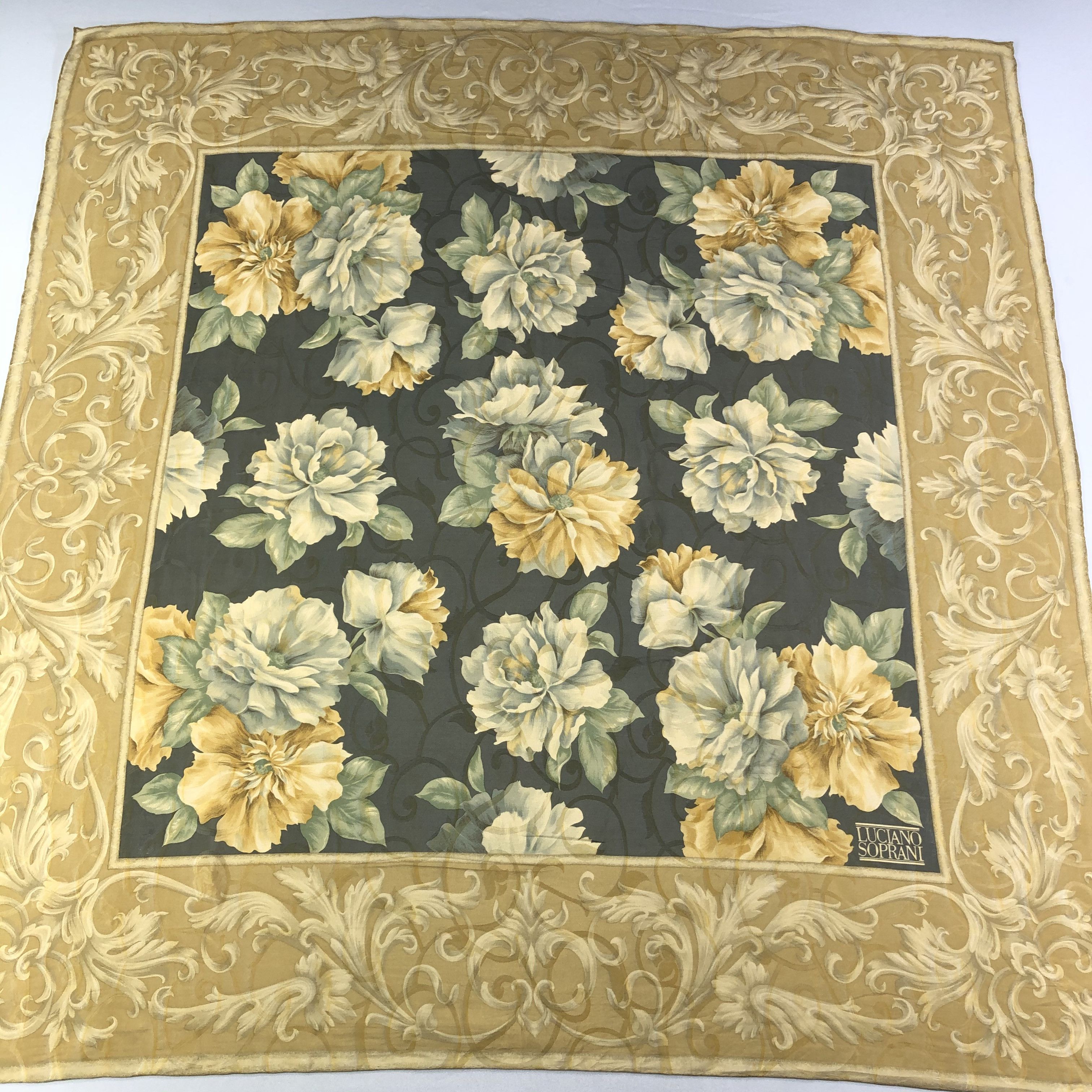 Vintage Vintage Luciano Soprani Silk Scarf Size ONE SIZE - 2 Thumbnail