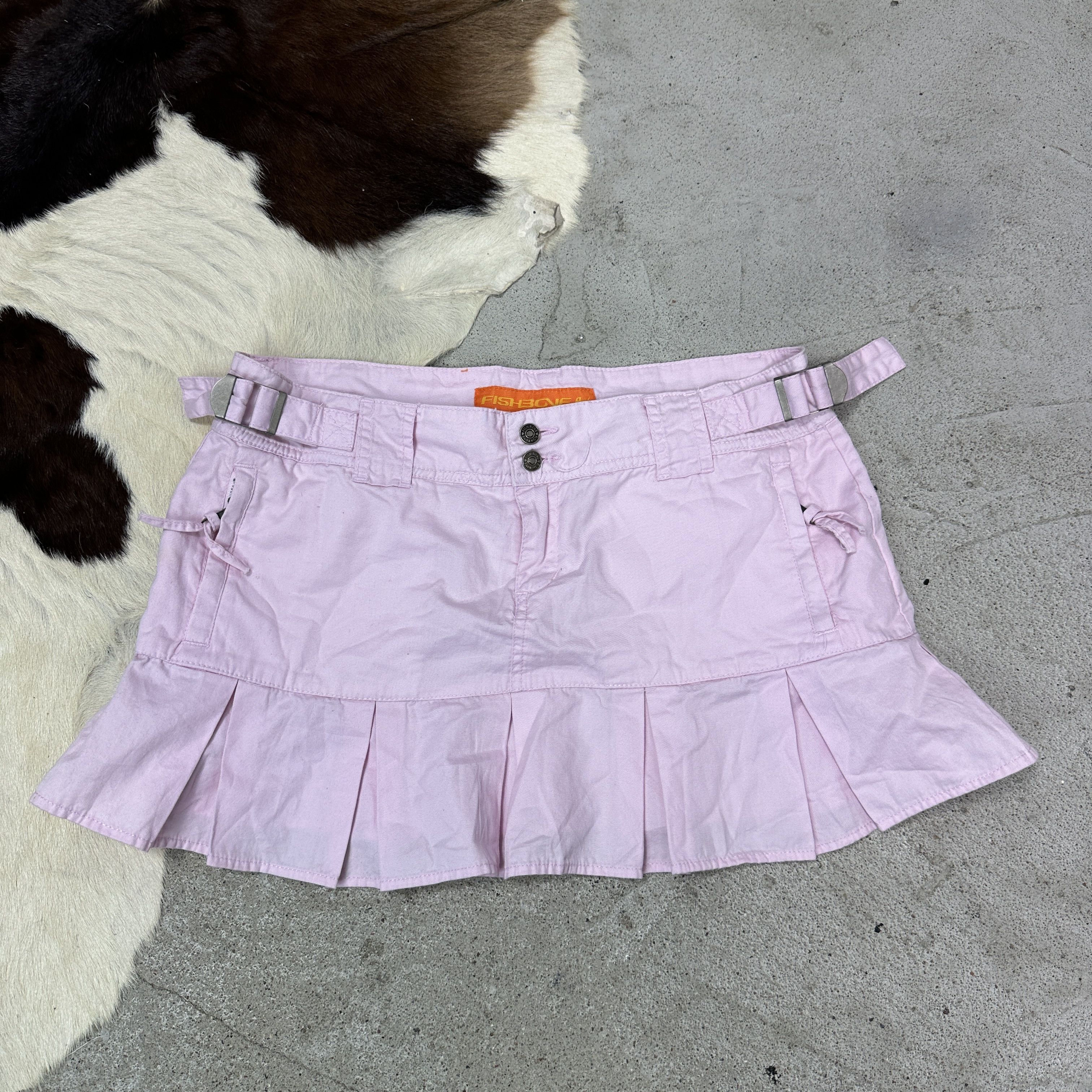 Vintage Vintage Coquette Preppy Baby Pink Pleated Mini Skirt Y2K Size 28" / US 6 / IT 42 - 2 Thumbnail