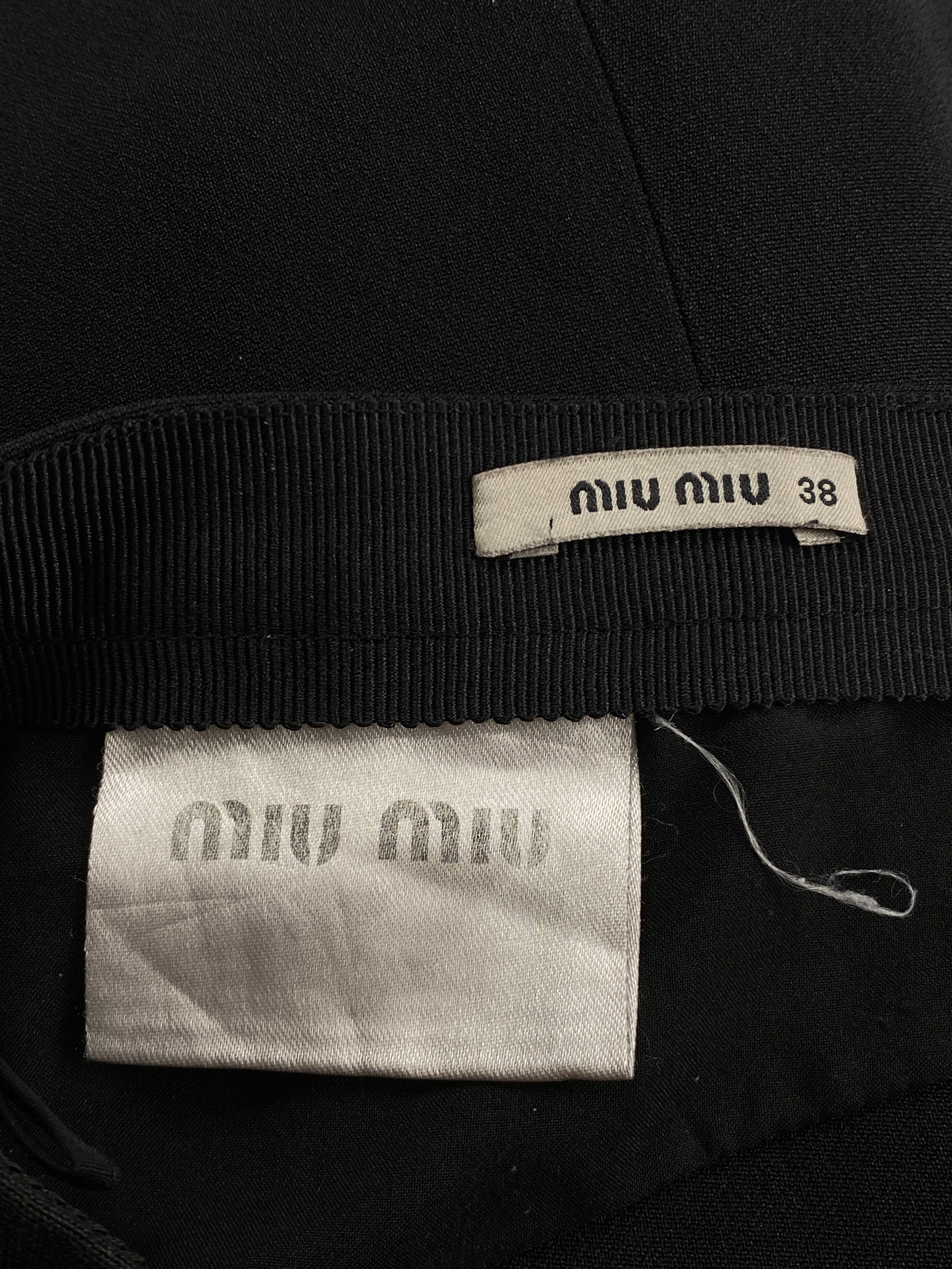 Miu Miu 2014 Flap Pocket Midi Skirt Size 26" / US 2 / IT 38 - 12 Thumbnail