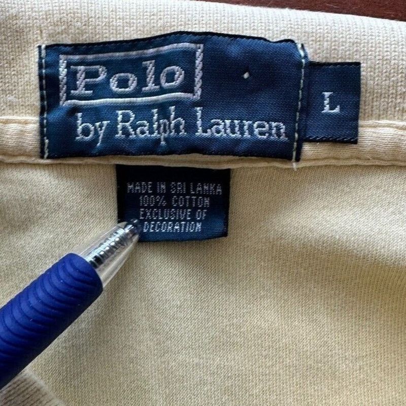 Polo Ralph Lauren Polo Ralph Lauren Men's Yellow Polo Shirt Size L Blue Pony Size US L / EU 52-54 / 3 - 2 Thumbnail