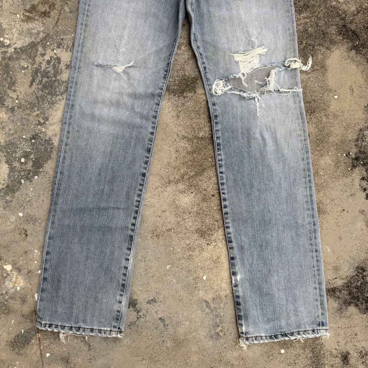Edwin × Vintage VINTAGE EDWIN FADED RIPPEP JEAN DENIM PANTS Size US 32 / EU 48 - 3 Thumbnail