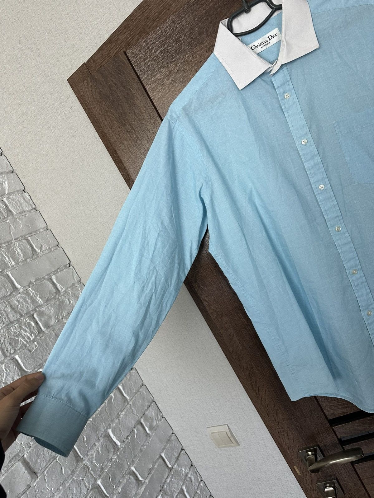 Christian Dior Monsieur Christian Dior Monsieur Shirt Button Up Long Sleeve Vintage Size US L / EU 52-54 / 3 - 8 Thumbnail