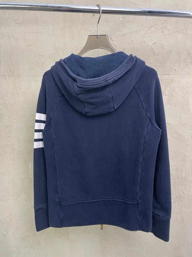 Thom Browne Thom browne Dark blue four-striped zipper jacket 2504-Nexta Size US XS / EU 42 / 0 - 2 Thumbnail