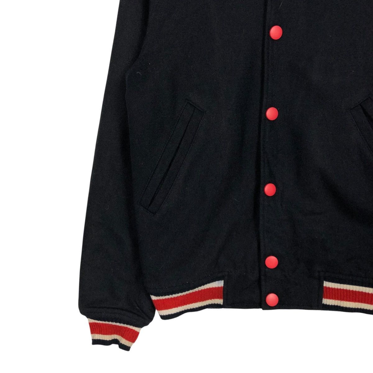 Vintage 🔥WOOL BOMBER JACKET JUMPER BLANKET OCTOPUSARMY Size US M / EU 48-50 / 2 - 6 Thumbnail