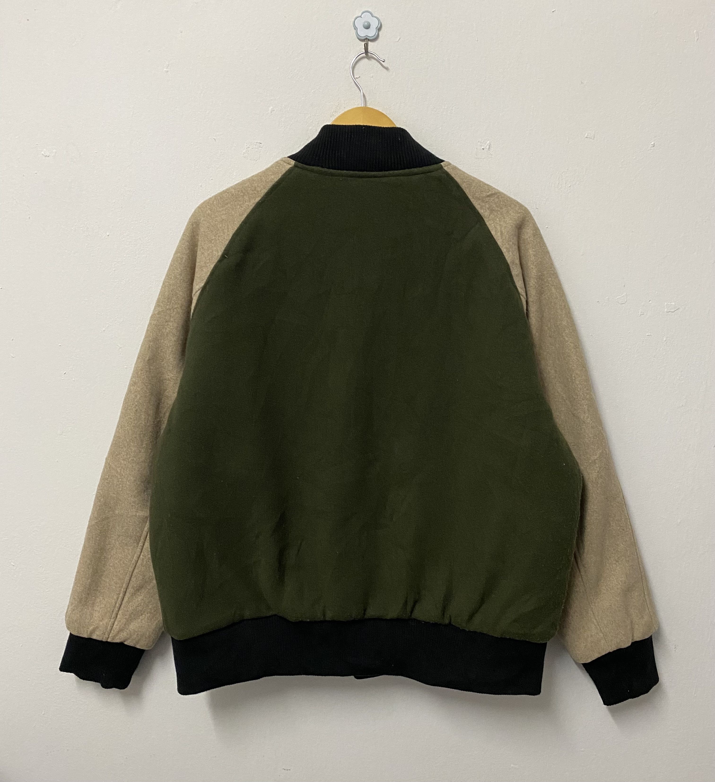 Vintage Vintage Bomber Reversible Wool/Windbreaker Jacket Size US L / EU 52-54 / 3 - 2 Thumbnail