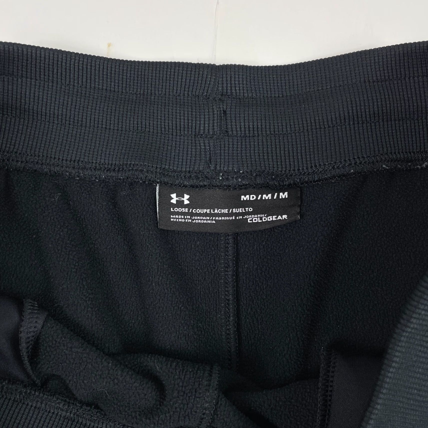 Under Armour Under Armour Sweatpants Womens Medium Black ColdGear Tapered Leg Lined Workout Size 24" / US 00 / IT 34 - 7 Thumbnail