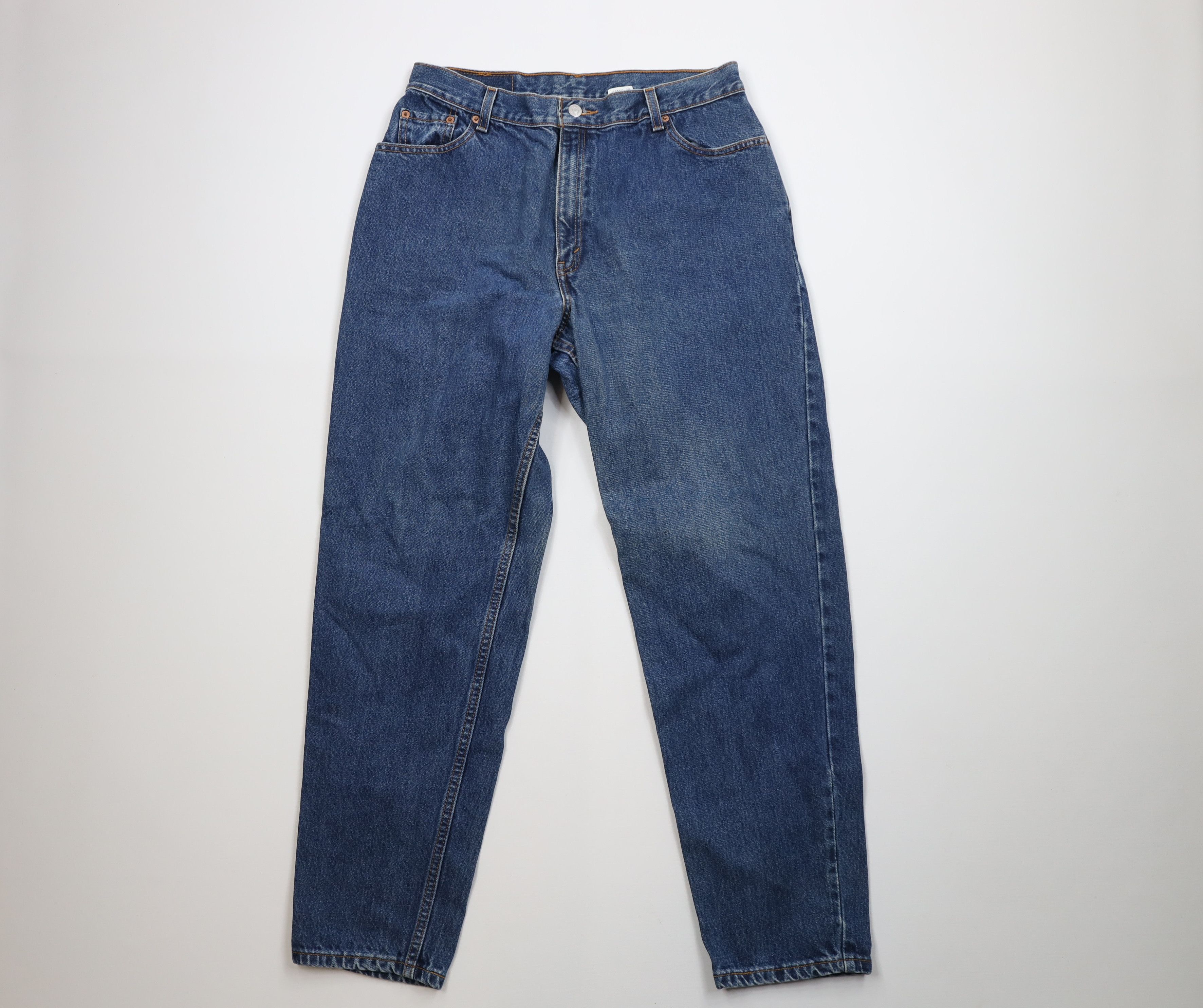 Levi's Vintage Y2K 2000 Levis 550 Relaxed Tapered Leg Denim Jeans Size 34" / US 12 / IT 48 - 1 Thumbnail