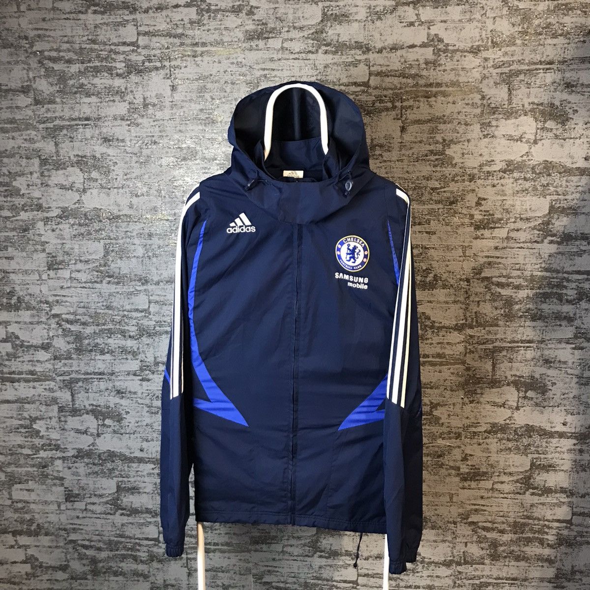Vintage Vintage Adidas Chelsea Jacket Soccer Jersey Size L/XL Size US L / EU 52-54 / 3 - 1 Thumbnail