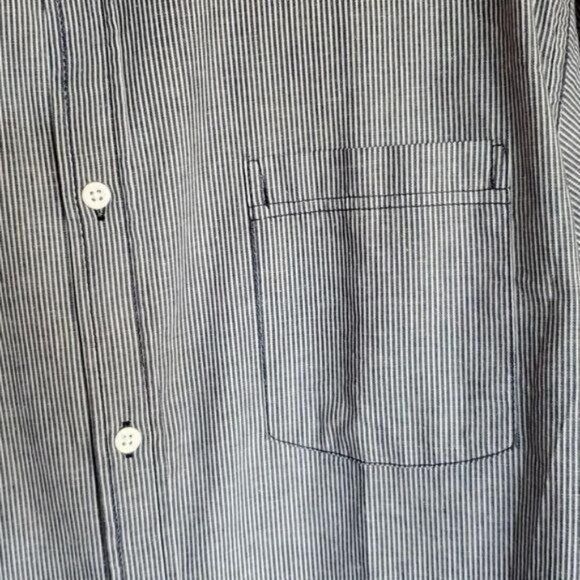 Burnside Burnside Blue Casual Button Down Long Sleeve Sz XL Shirt Size US XL / EU 56 / 4 - 4 Thumbnail