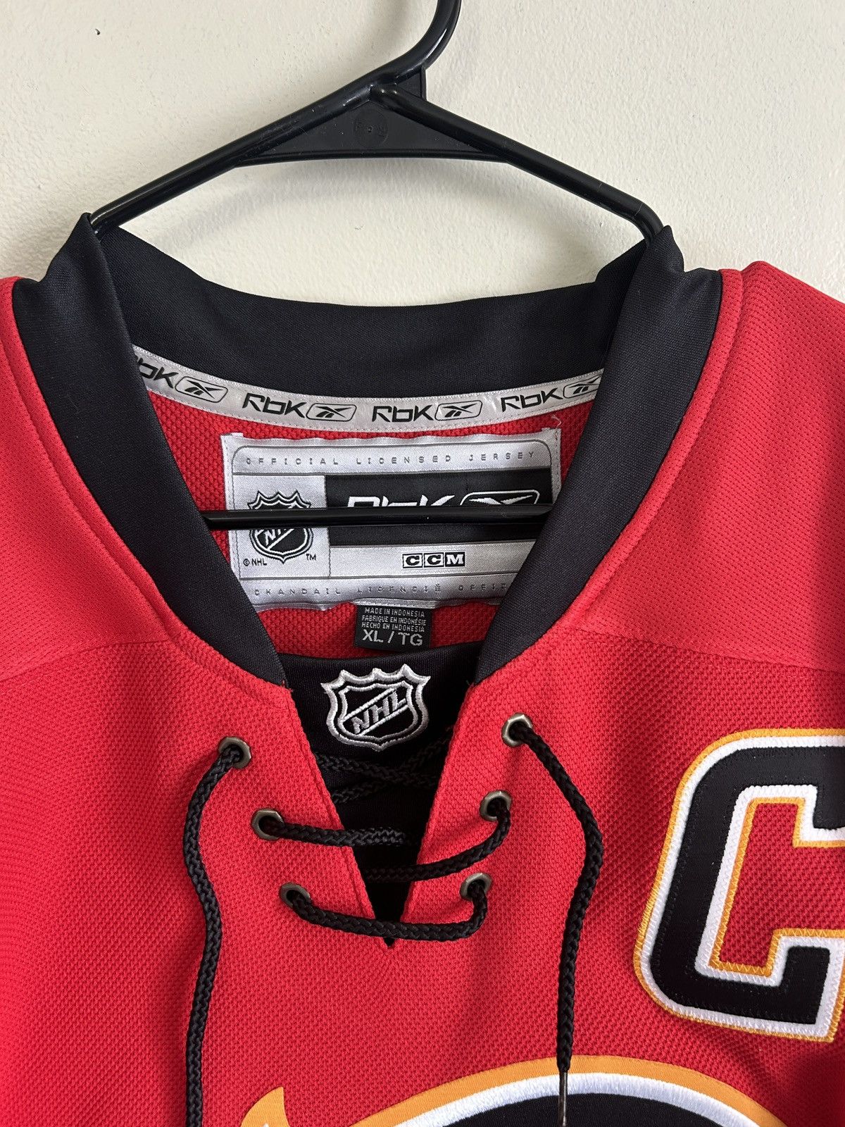 NHL × Reebok Reebok Calgary Flames Jerome Iginla NHL Jersey Size US XL / EU 56 / 4 - 7 Thumbnail