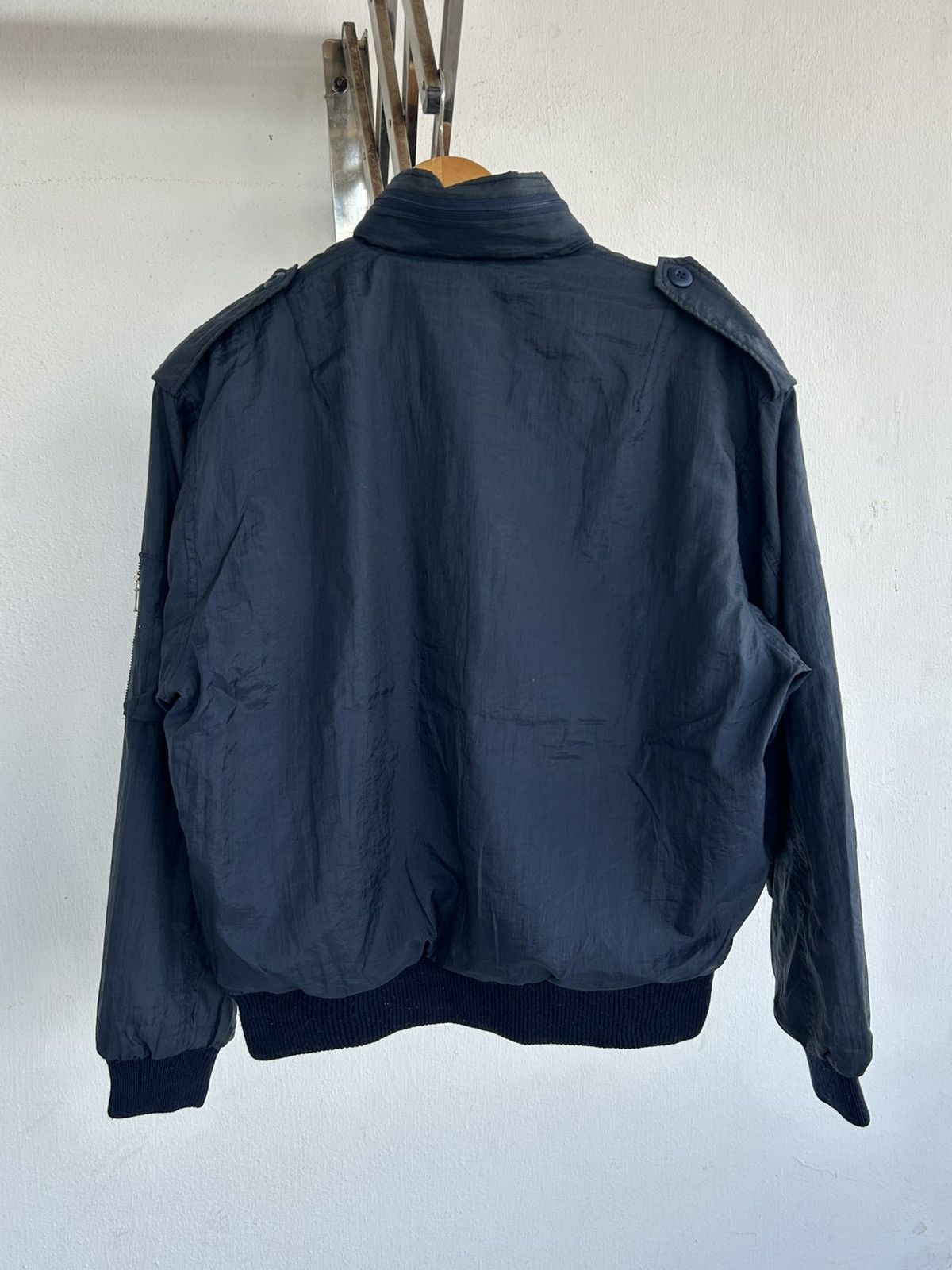 Other Pilot Bomber Jacket Vintage Navy Blue Size US L / EU 52-54 / 3 - 2 Thumbnail