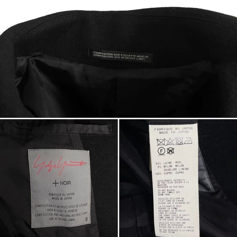 Yohji Yamamoto Yoji yamamoto +NOIR yohji yamamoto wool coat-2505 Size US S / EU 44-46 / 1 - 7 Thumbnail