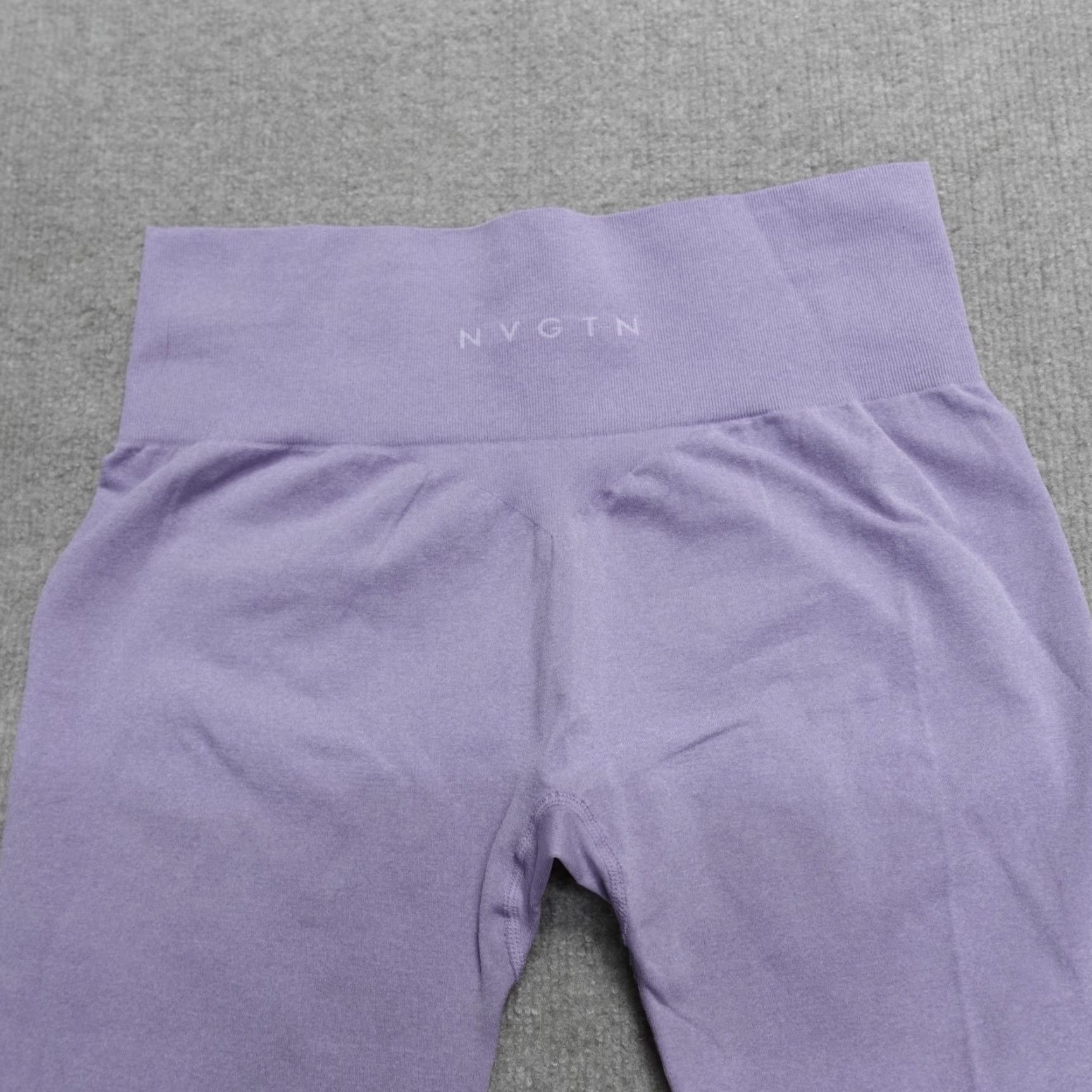 Vintage NVGTN Womens Leggings XL Purple Lilac Contour Ankle Size 40" / US 18 - 2 Thumbnail