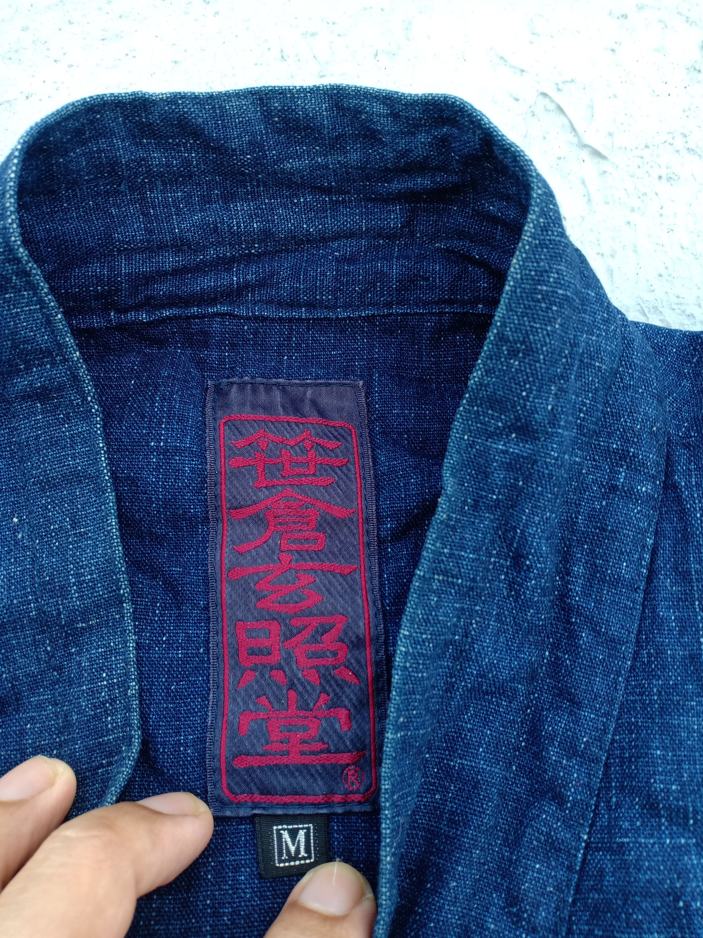 Vintage HANUMAN Kimono Denim Jacket Size US M / EU 48-50 / 2 - 7 Thumbnail