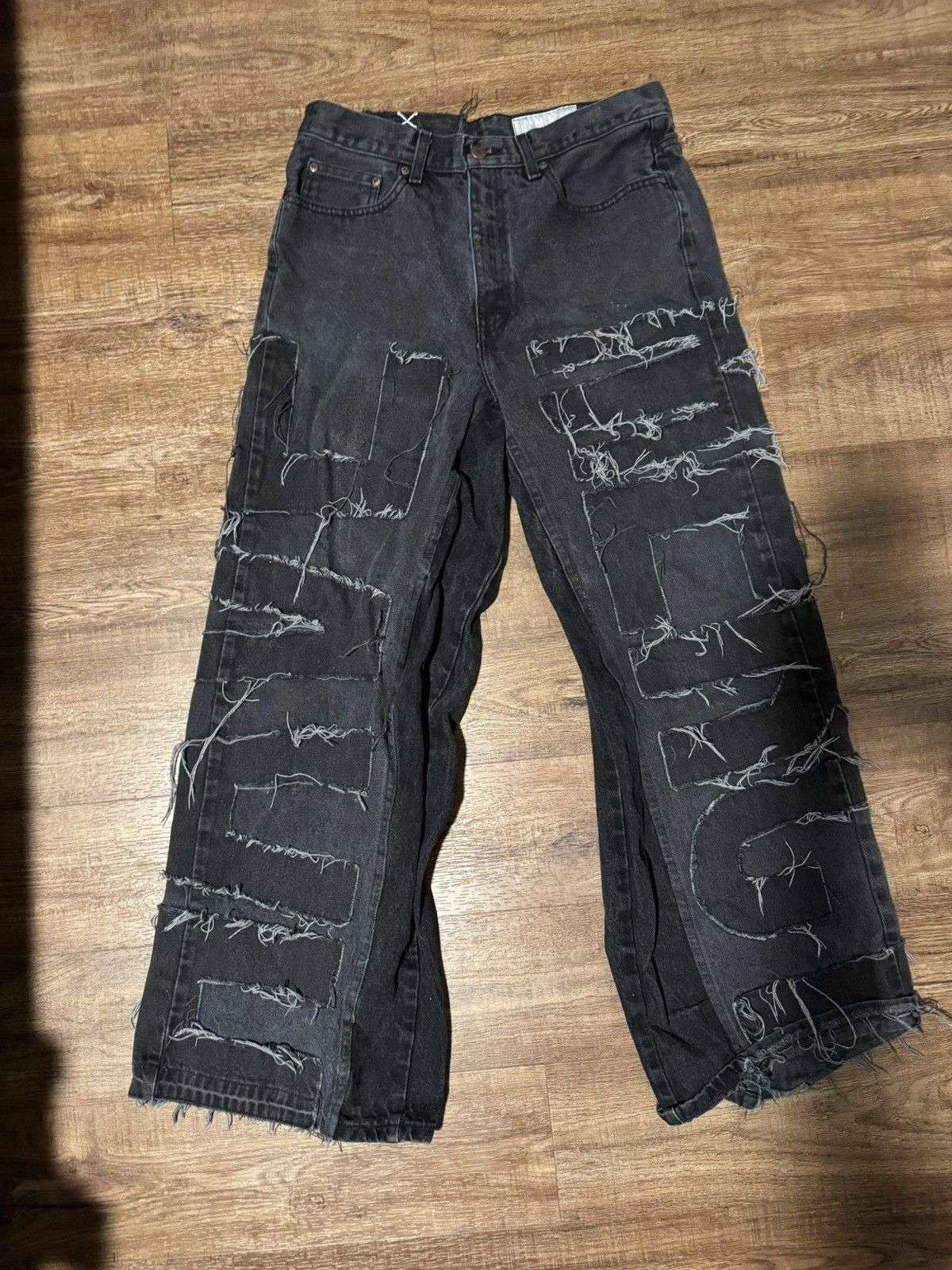 Other Black “have mercy” ripped jeans Size US 28 / EU 44 - 1 Thumbnail