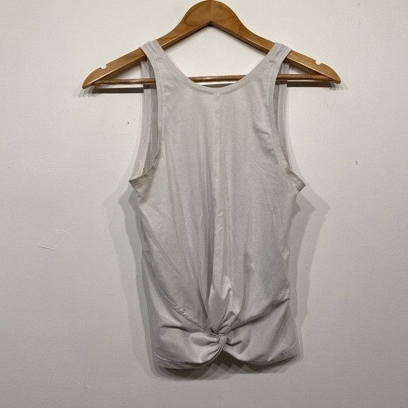 Athleta Athleta White Twist Front Tank Top Small Size S / US 4 / IT 40 - 1 Thumbnail