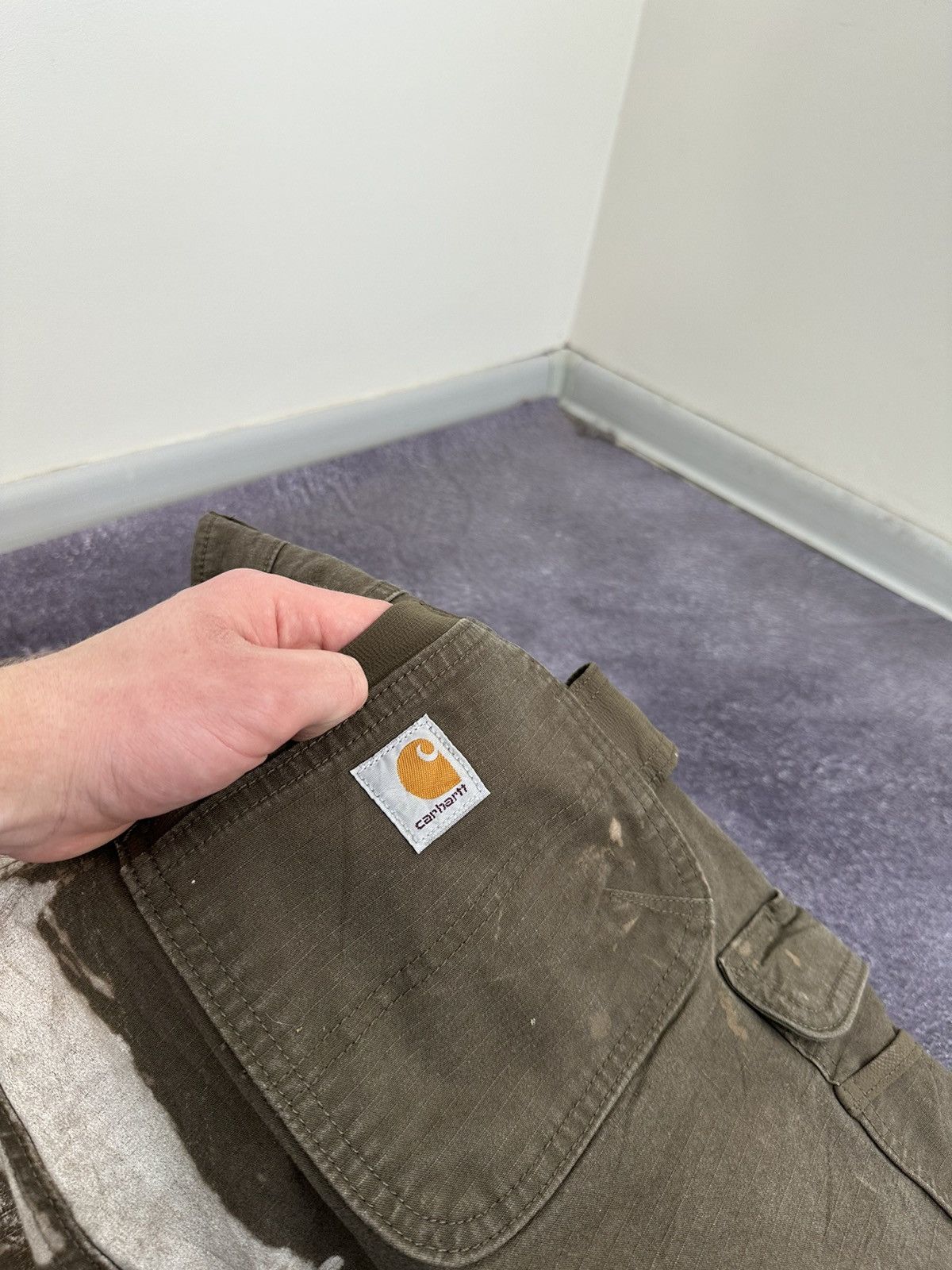 Carhartt Vintage Carhartt Double Knee Distressed USA Opium Work Pants Size US 38 / EU 54 - 18 Thumbnail