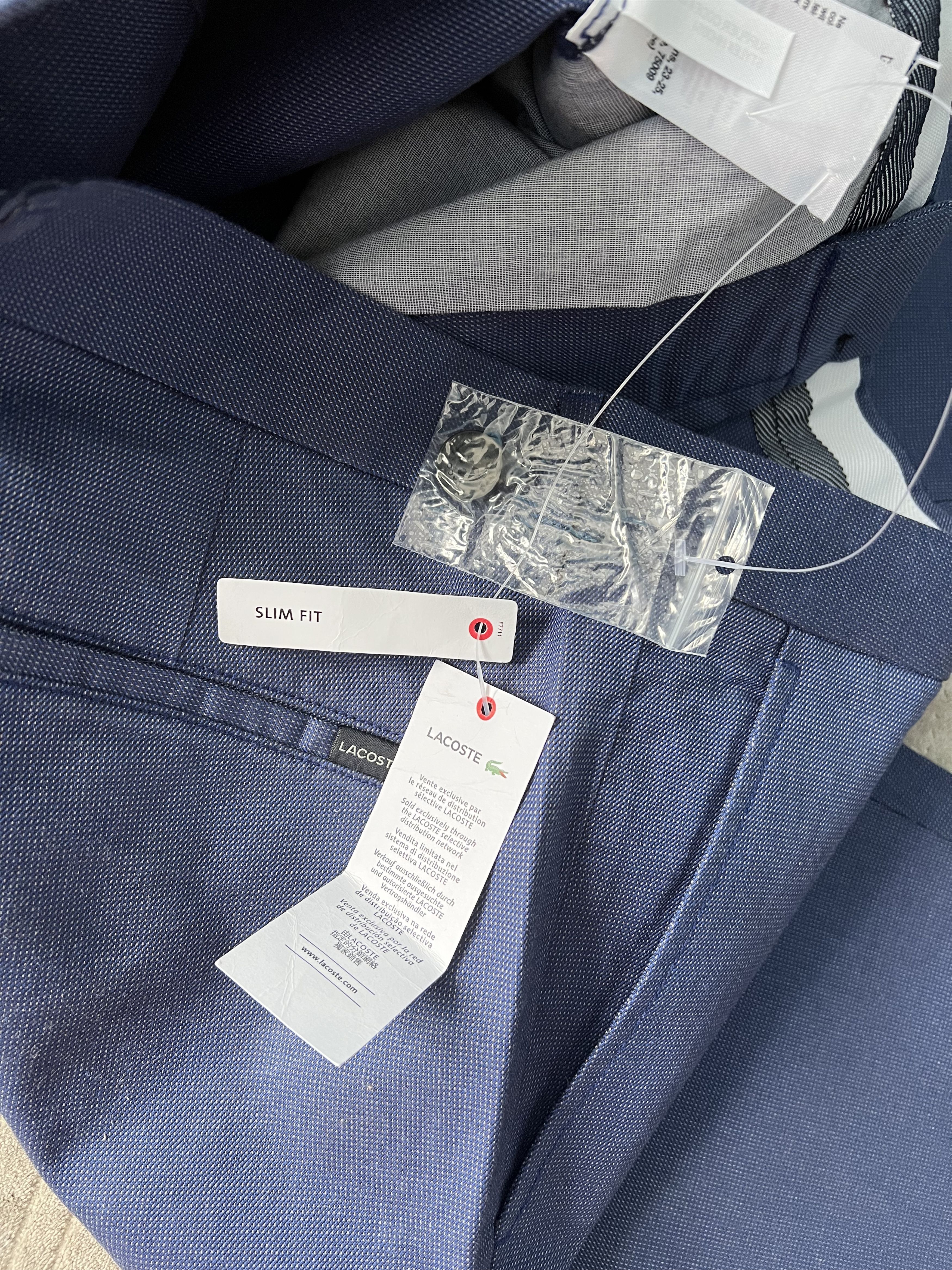 Lacoste Lacoste new pants blue trousers chinos hype Size US 33 - 5 Thumbnail
