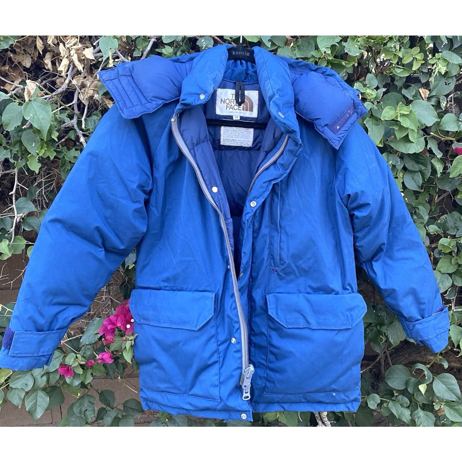 The North Face VINTAGE The North Face Brown Label Down Parka Jacket XS Blue 80s 70s Hooded Mens Size US XS / EU 42 / 0 - 5 Thumbnail