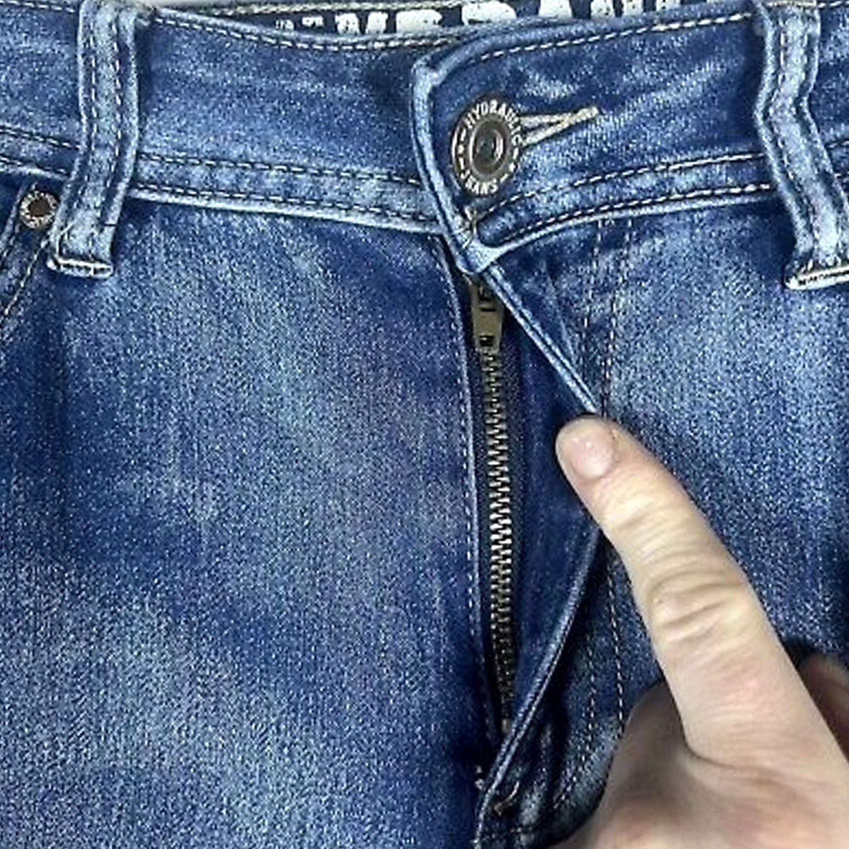 Vintage HYDRAULIC Skinny Jeans Blue High Rise 8 Women Denim 5-Pocket Stretch Pockets Button denim Quality Bailey Vintage No Size 30" / US 8 / IT 44 - 2 Thumbnail