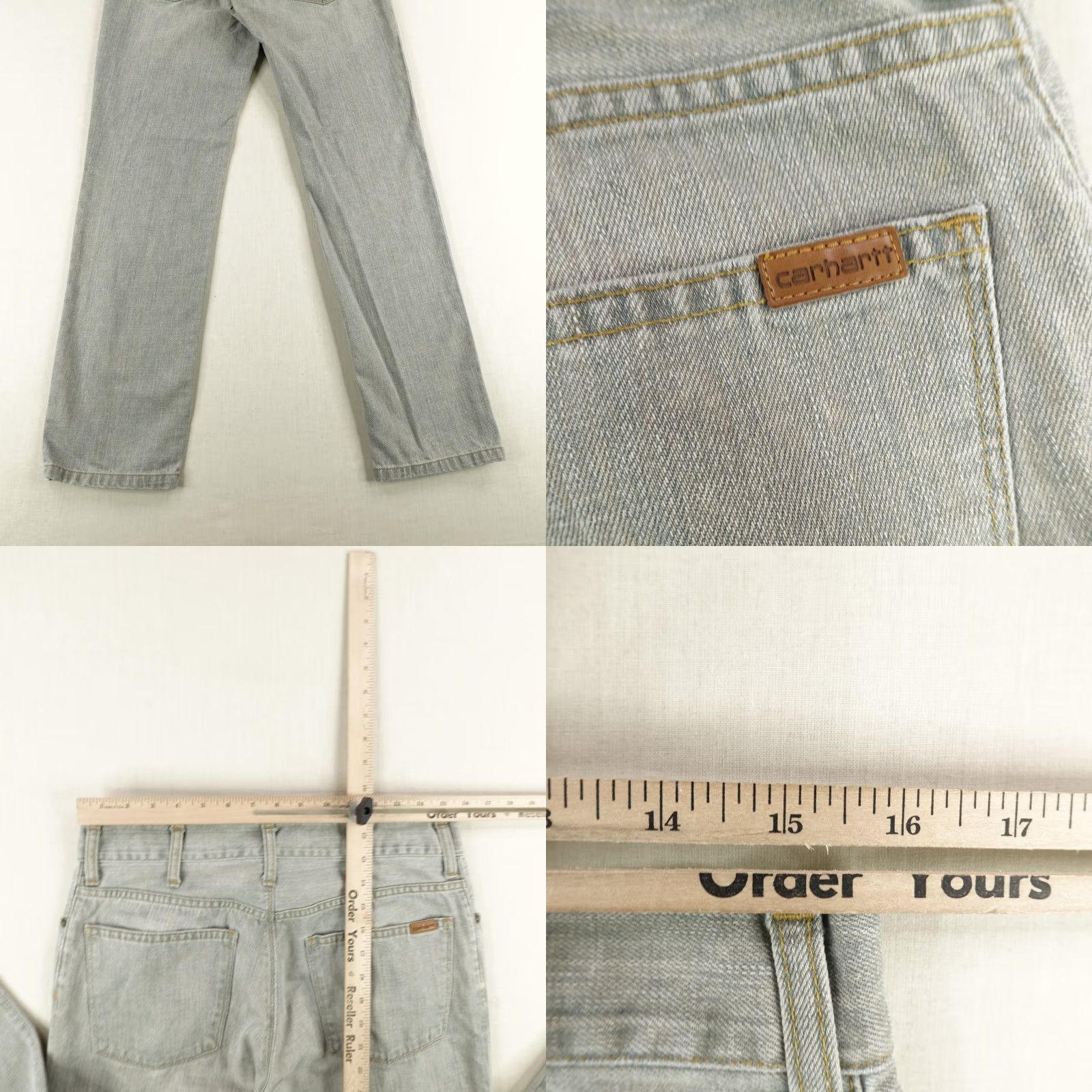 Carhartt Carhartt Ziggy Pant Jeans Mens 32x32 Gray Denim Straight Workwear Size US 32 / EU 48 - 8 Thumbnail