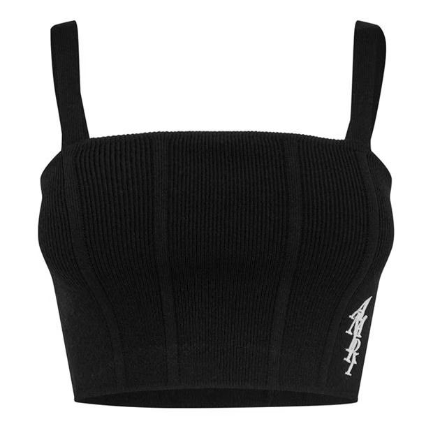Amiri o1g2r1mq0824 Crop Tops in Black Size M / US 6-8 / IT 42-44 - 1 Thumbnail