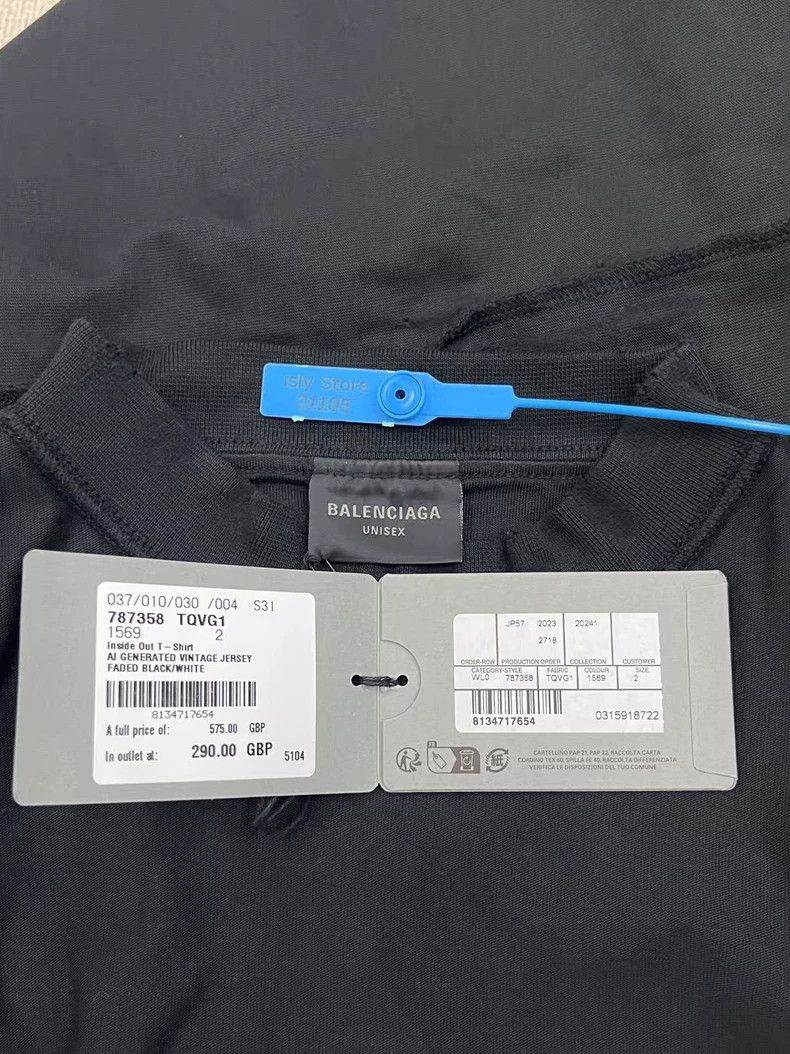 Balenciaga Balenciaga Logo letter printed round neck short sleeve T-s Size US M / EU 48-50 / 2 - 5 Thumbnail