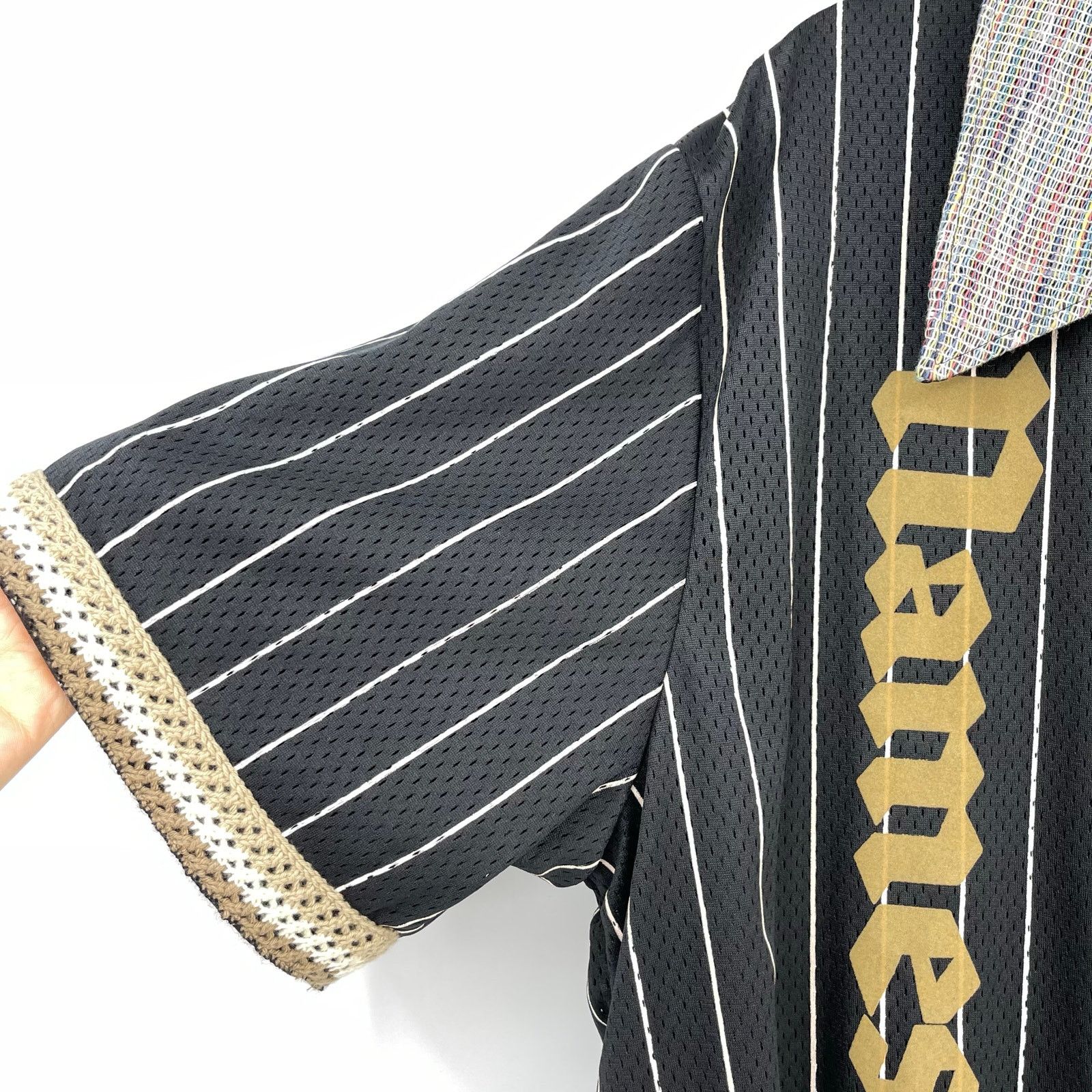 NAMESAKE NAMESAKE | Bill Warm Up Shirt Black Stripe Jersey L Size US L / EU 52-54 / 3 - 6 Thumbnail