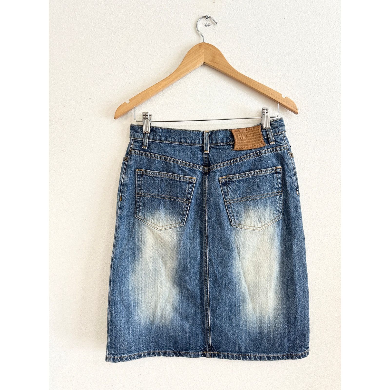Polo Ralph Lauren Y2K Polo Ralph Lauren Jean Skirt size 4 Size 27" / US 4 / IT 40 - 2 Thumbnail