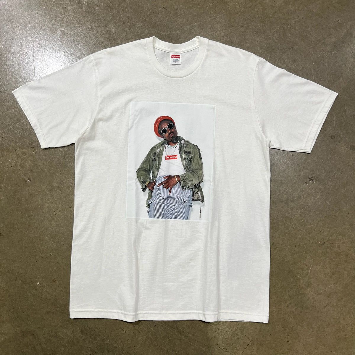 【Supreme】ANDRE 3000 TEE ホワイト送料無料【se1044r】 Supreme - Andre 3000 Tee - UG.SHAFT