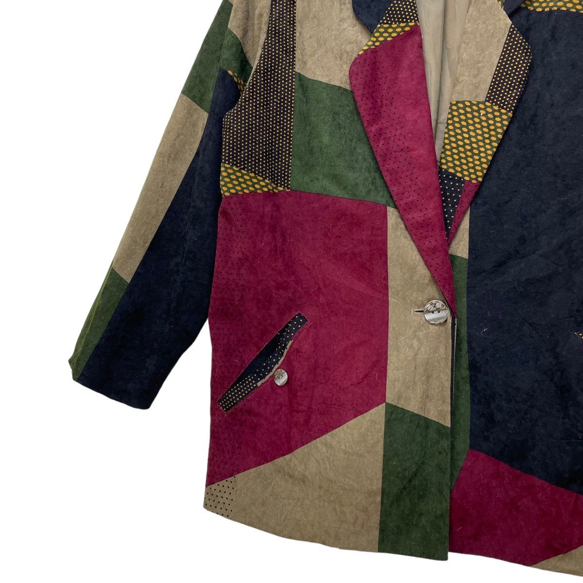 Homespun Knitwear × Japanese Brand Japanese Brand Fashion Elegance Patchwork Style Size M / US 6-8 / IT 42-44 - 4 Thumbnail