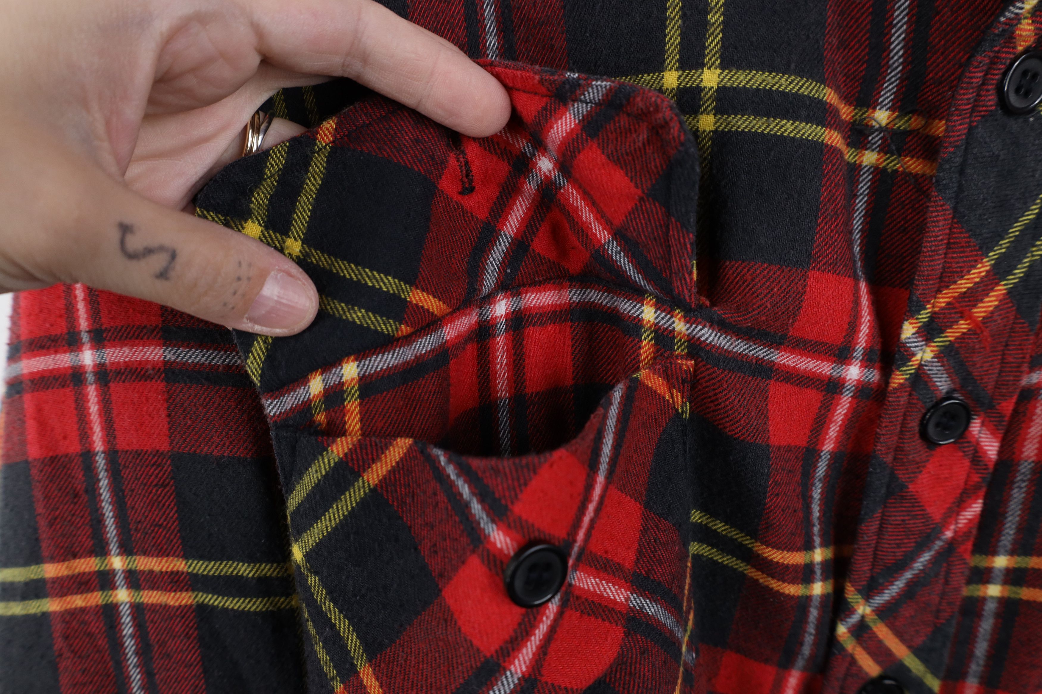 Vintage Vintage 90s Streetwear Quilted Flannel Button Shirt Jacket Size US M / EU 48-50 / 2 - 5 Thumbnail