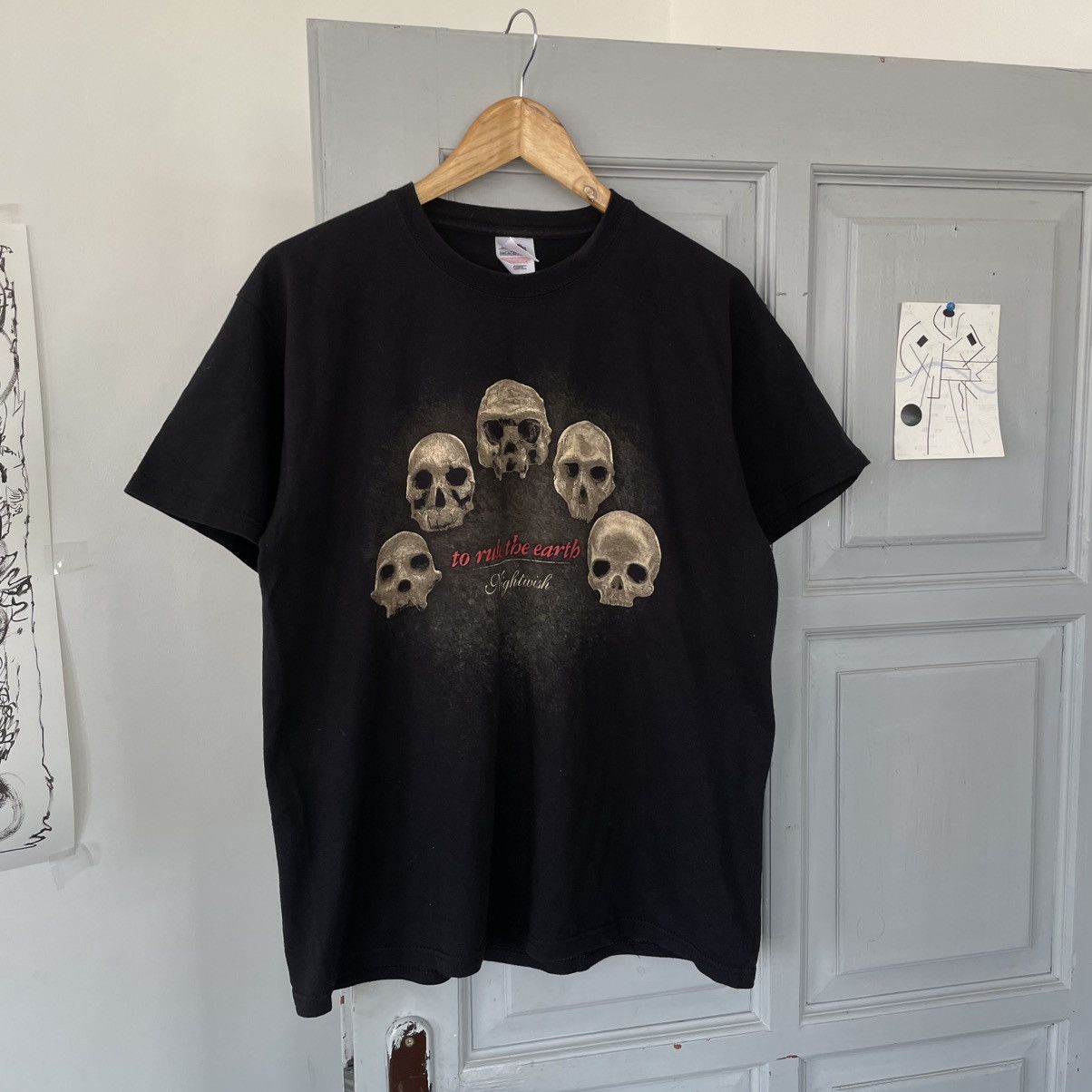 Band Tees × Vintage Vintage Nightwich No Rule The Earth Black T-shirt Size US M / EU 48-50 / 2 - 3 Thumbnail