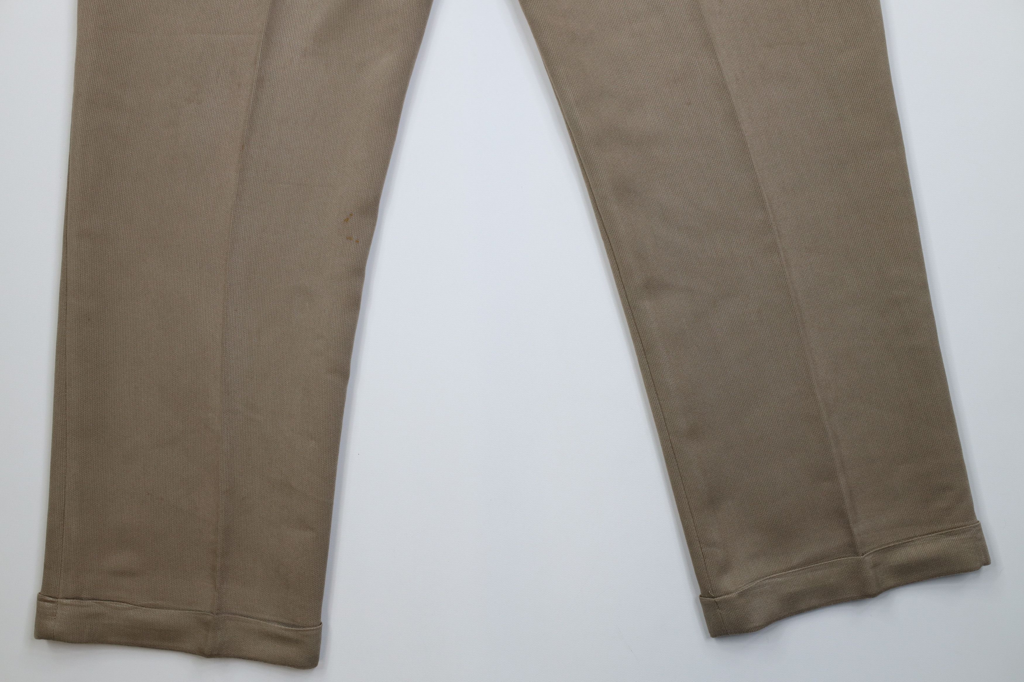 Vintage Vintage 90s Streetwear Gabardine Ribbed Wide Leg Chino Pants Size US 36 / EU 52 - 14 Thumbnail