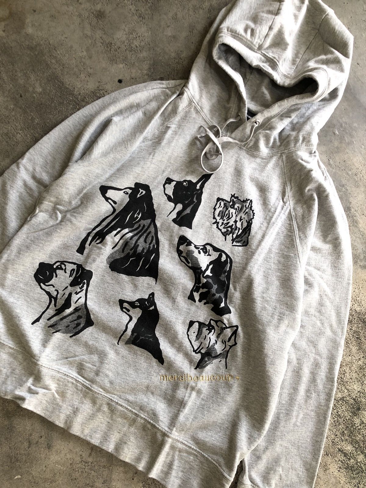 Issey Miyake × Japanese Brand × mercibeaucoup VINTAGE MERCIBEAUCOUP ISSEY MIYAKE HOODIE DOG DESIGN Size US M / EU 48-50 / 2 - 2 Thumbnail