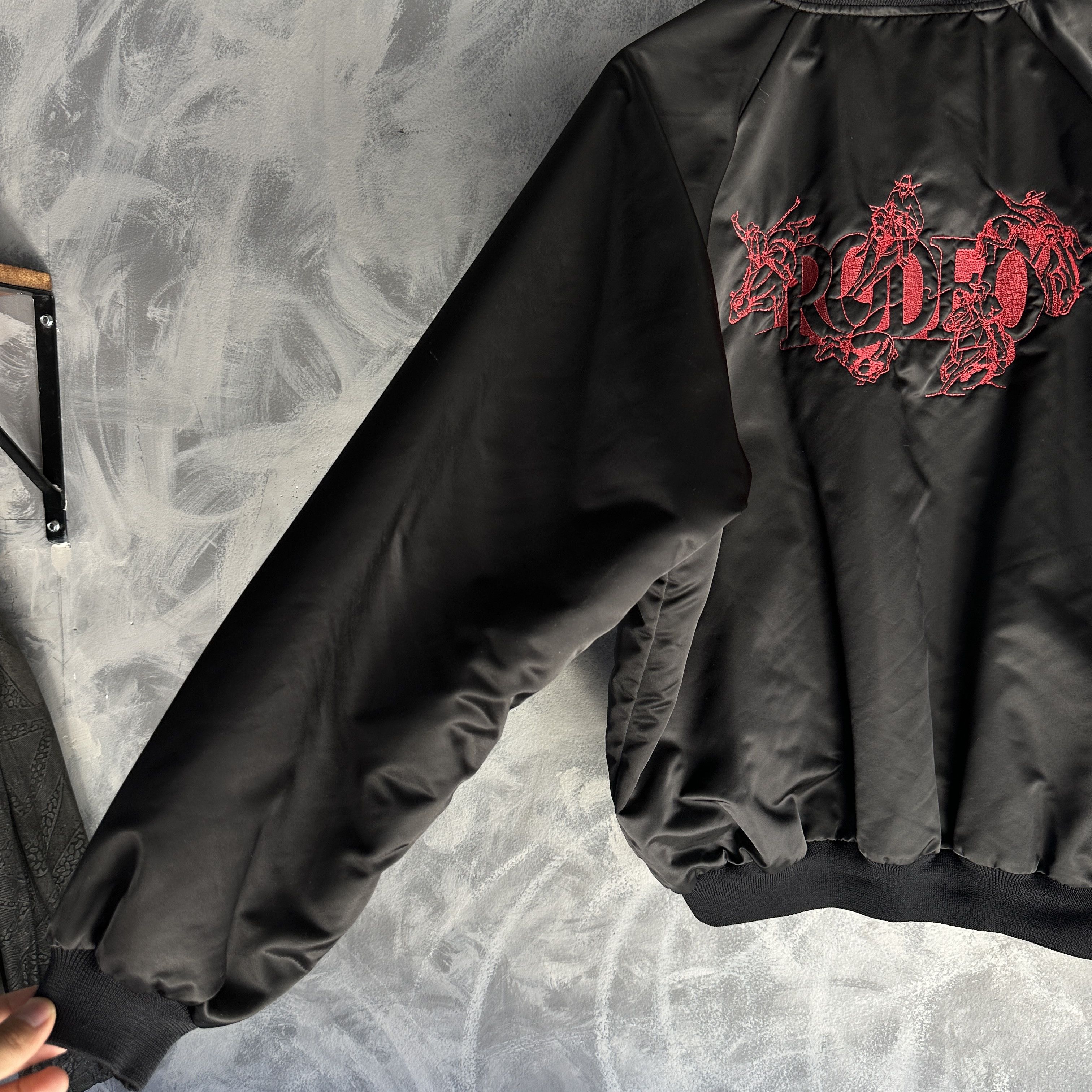 Other Vtg Rodeo Satin Snap Bomber Jacket Mens USA Made Hartwell Size US XL / EU 56 / 4 - 8 Thumbnail