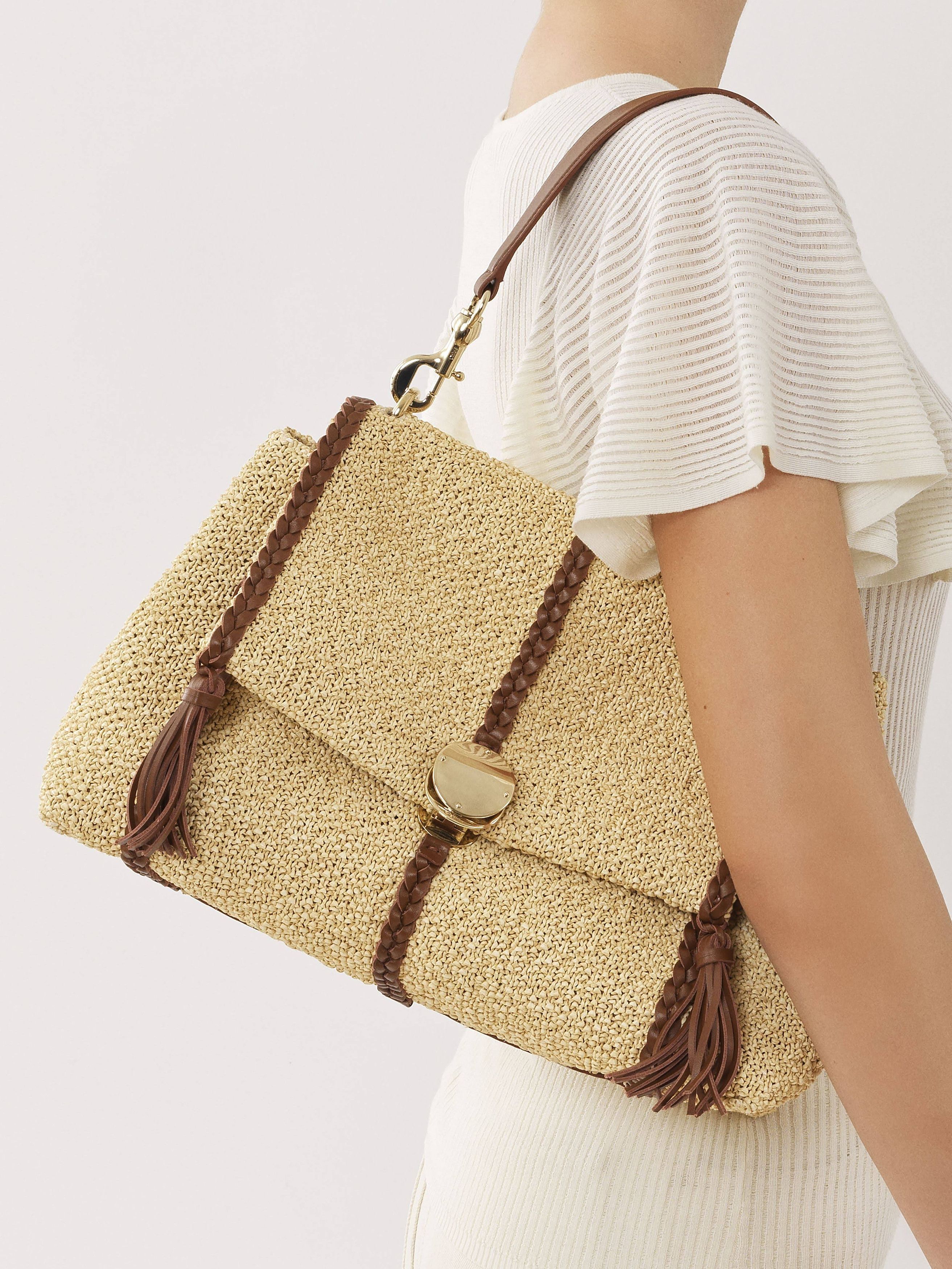 Chloe o1loc1c1024 Penelope Medium Soft Bag in Tan Size ONE SIZE - 2 Thumbnail